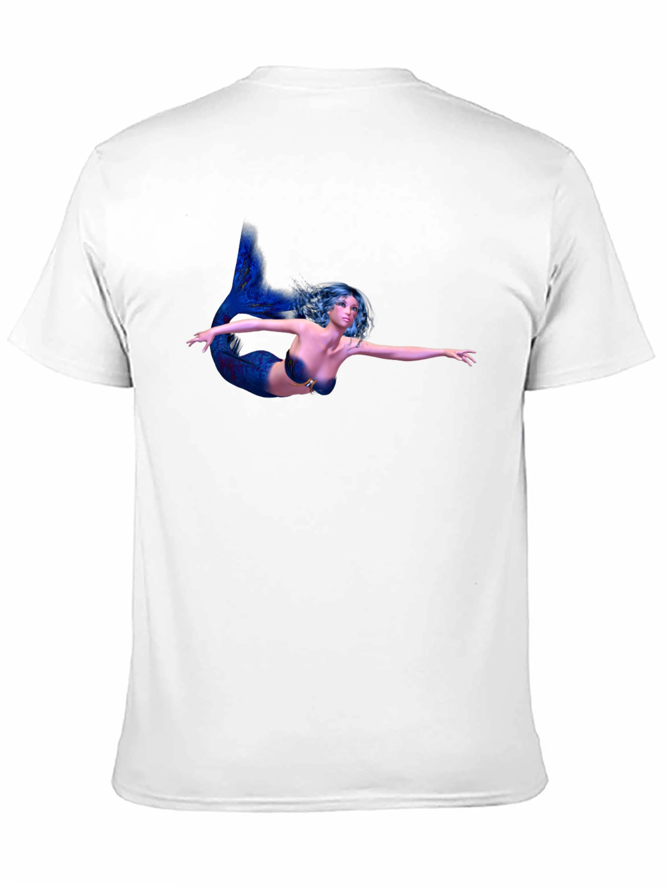 Mermaid Graphic Black T-Shirt