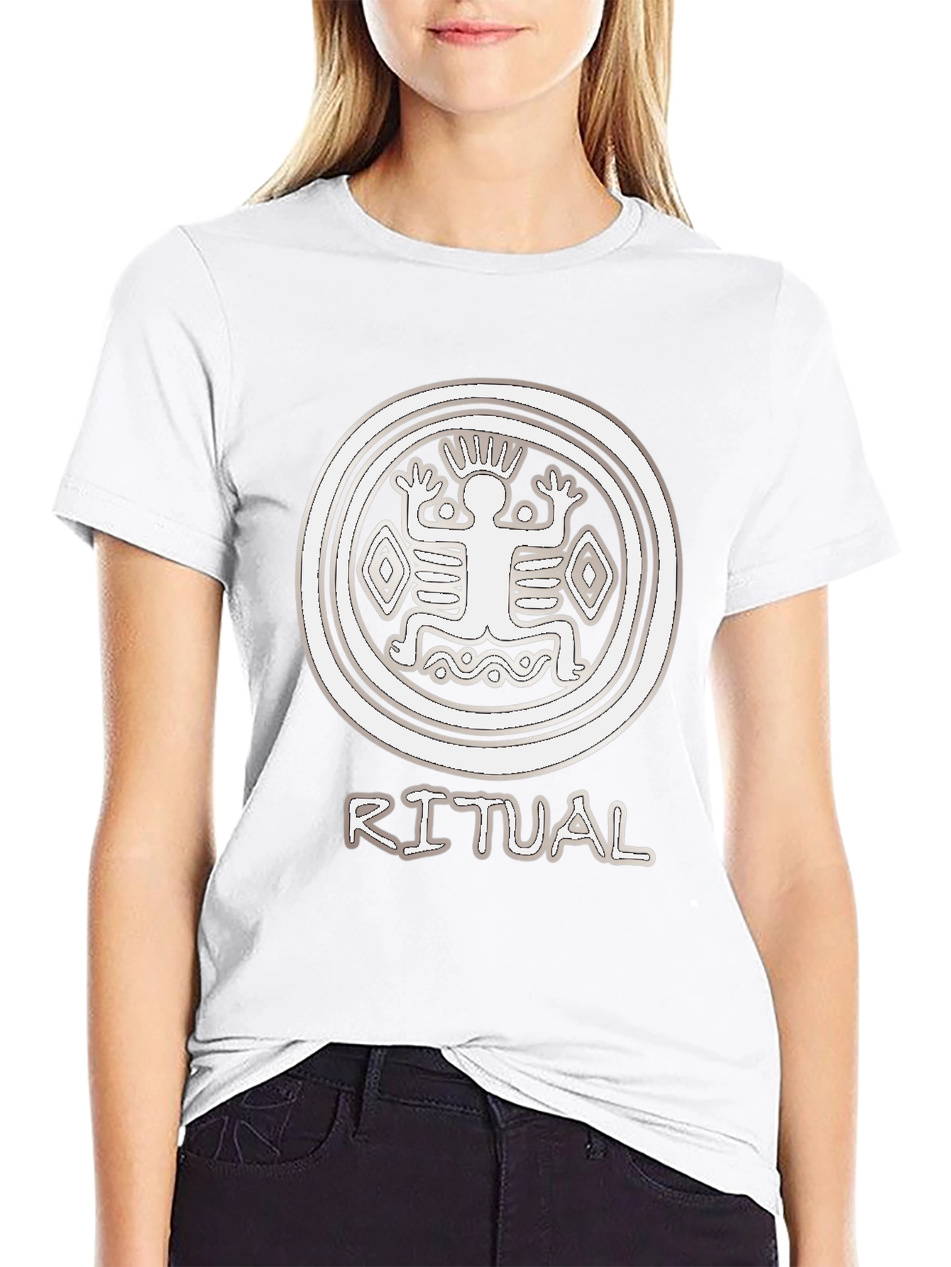 Ritual Graphic T-Shirt - Tribal Circle Design