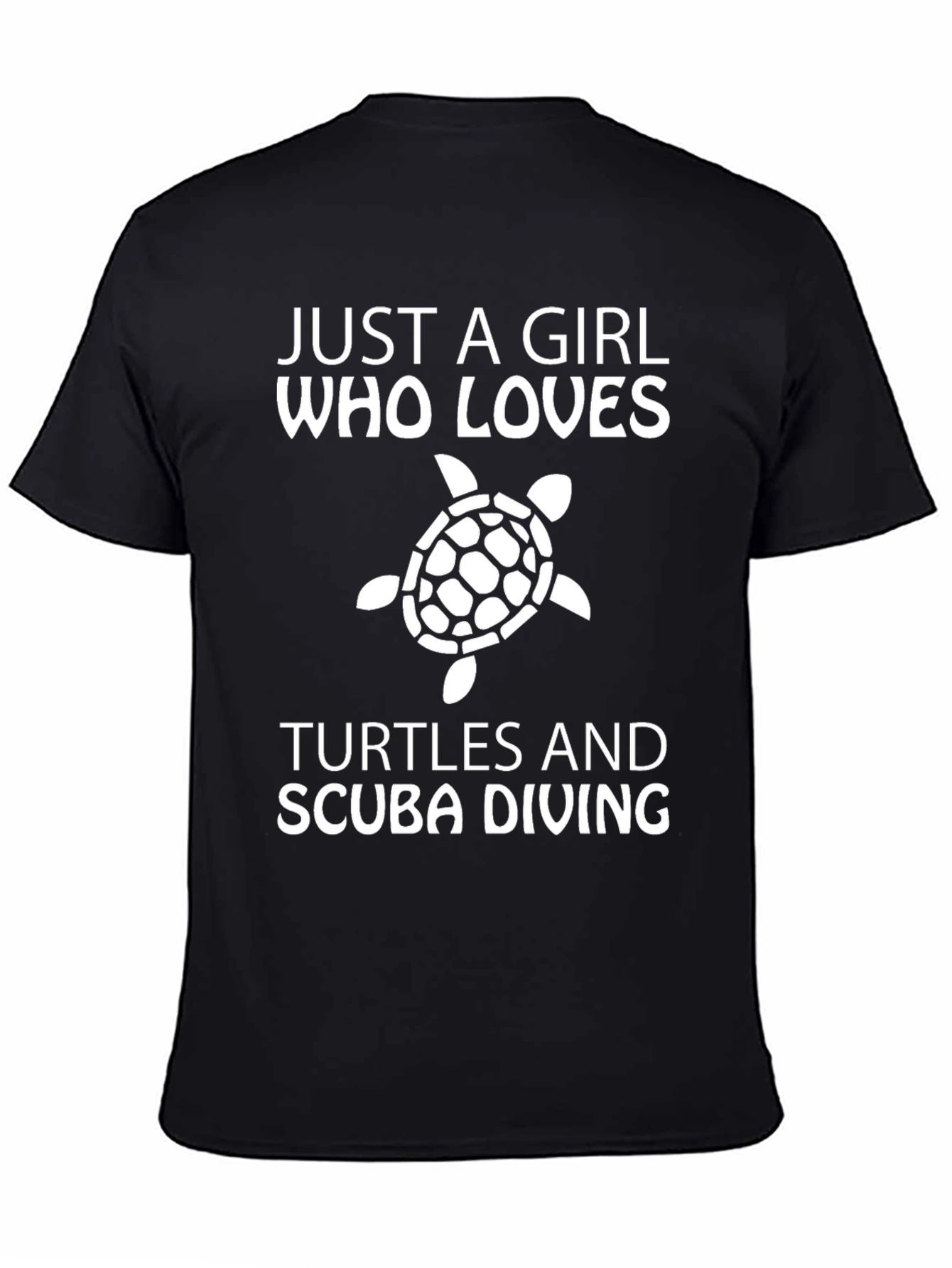 Girl Loves Turtles & Scuba Diving T-Shirt