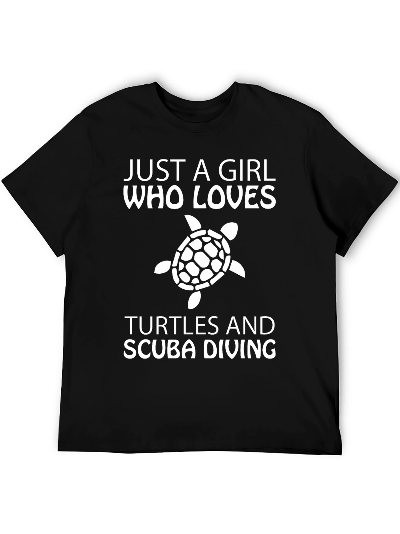 Girl Loves Turtles & Scuba Diving T-Shirt