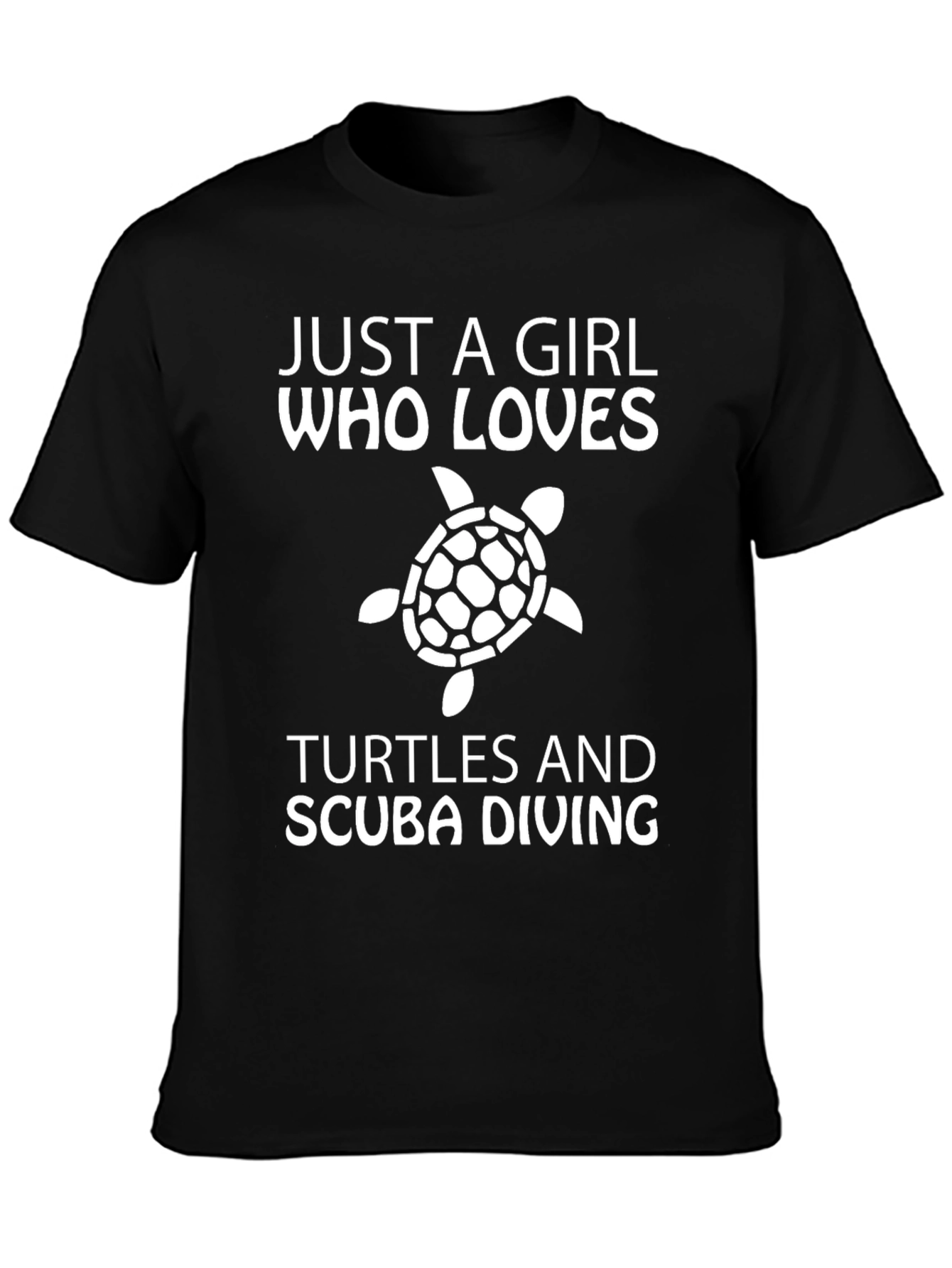 Girl Loves Turtles & Scuba Diving T-Shirt