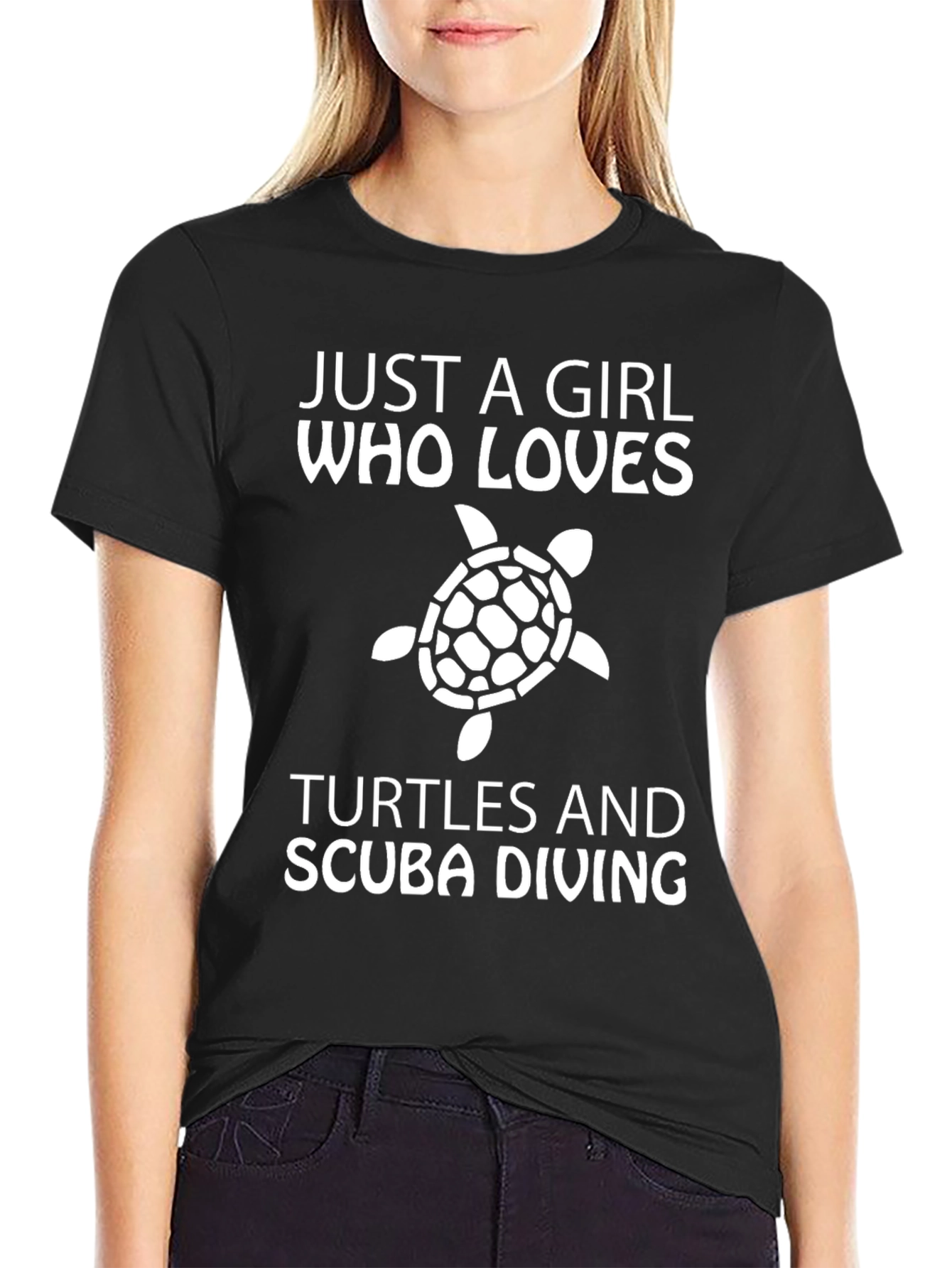 Girl Loves Turtles & Scuba Diving T-Shirt