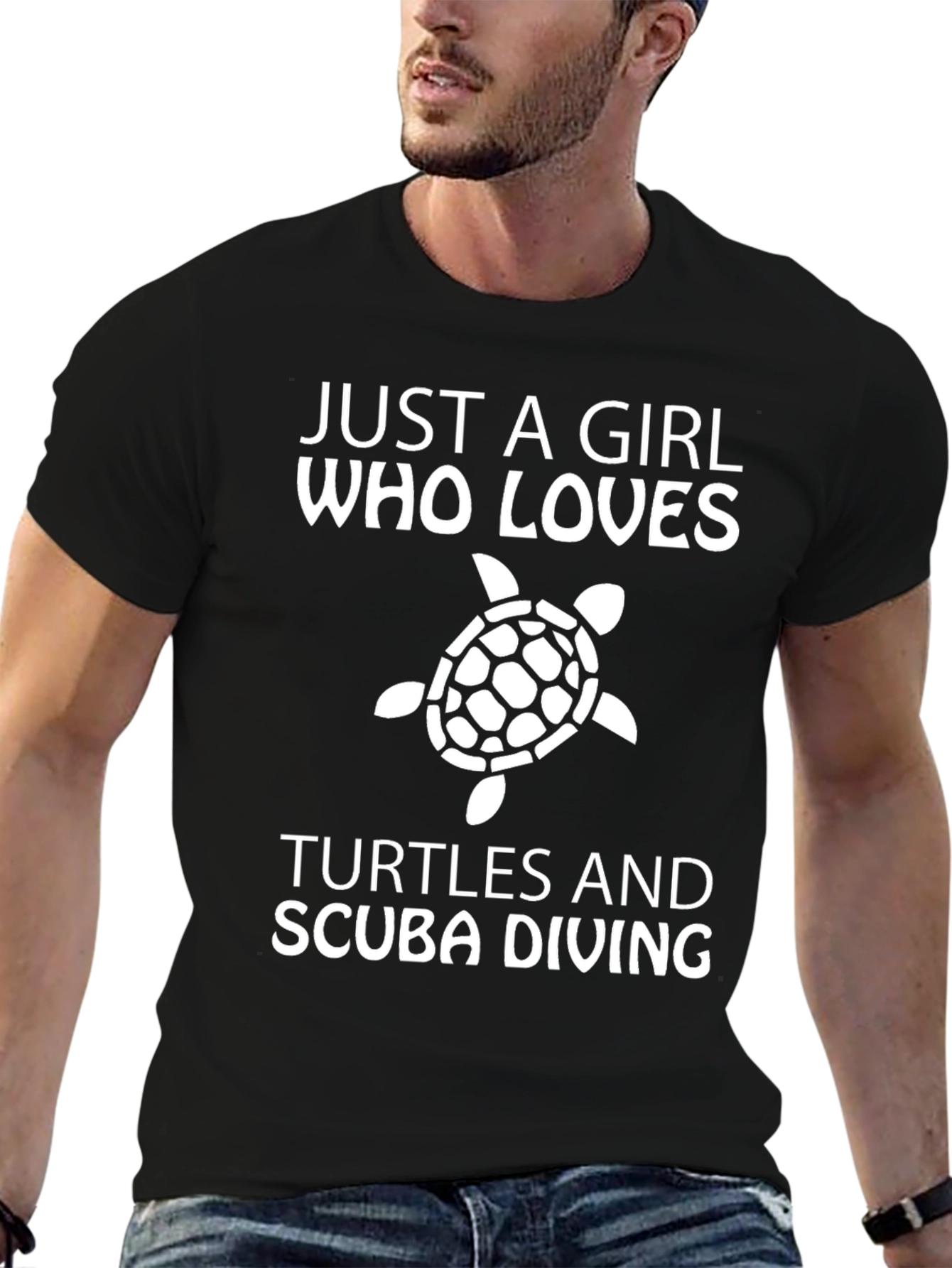 Girl Loves Turtles & Scuba Diving T-Shirt