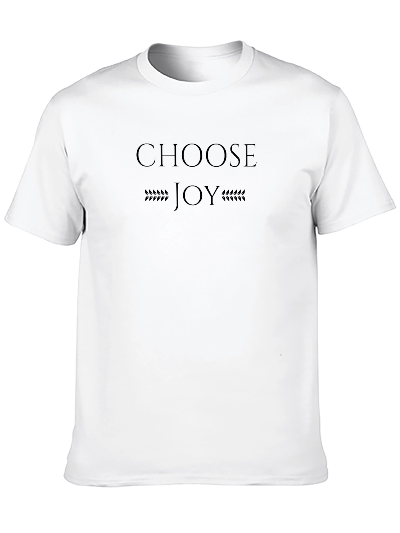 Choose Joy Graphic Tee - Mens Black Cotton T-Shirt