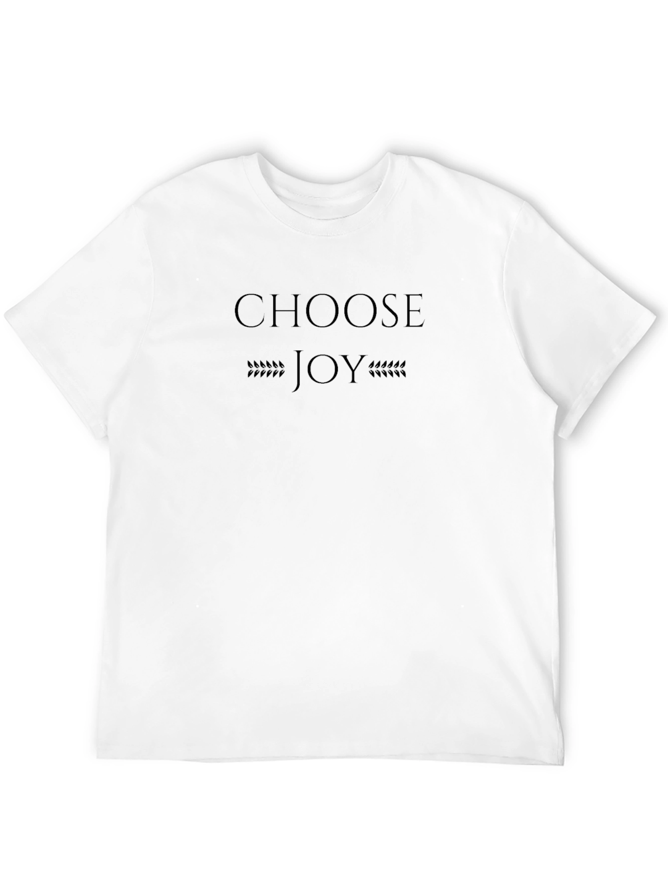 Choose Joy Graphic Tee - Mens Black Cotton T-Shirt