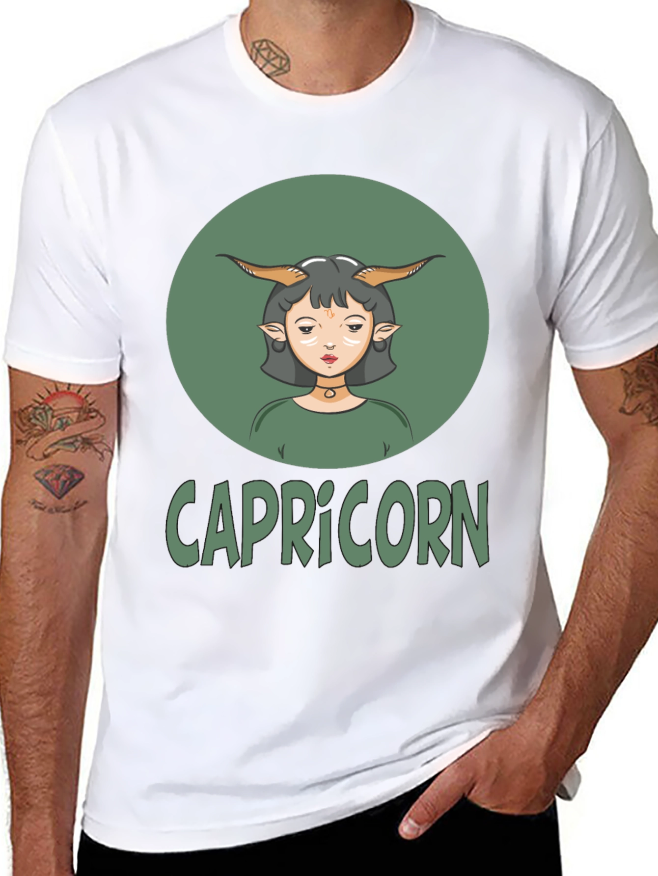 Capricorn Zodiac Graphic T-Shirt Astrology Tee