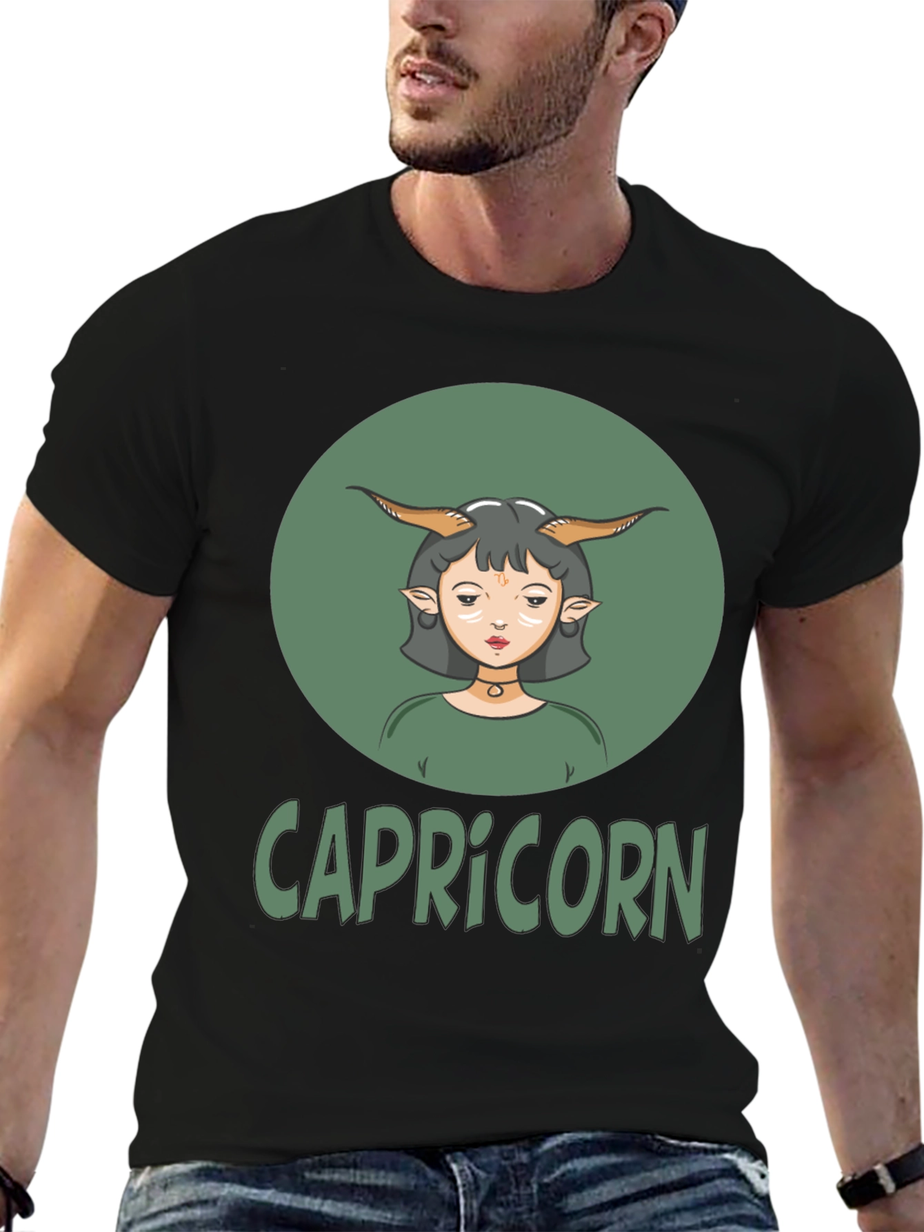 Capricorn Zodiac Graphic T-Shirt Astrology Tee