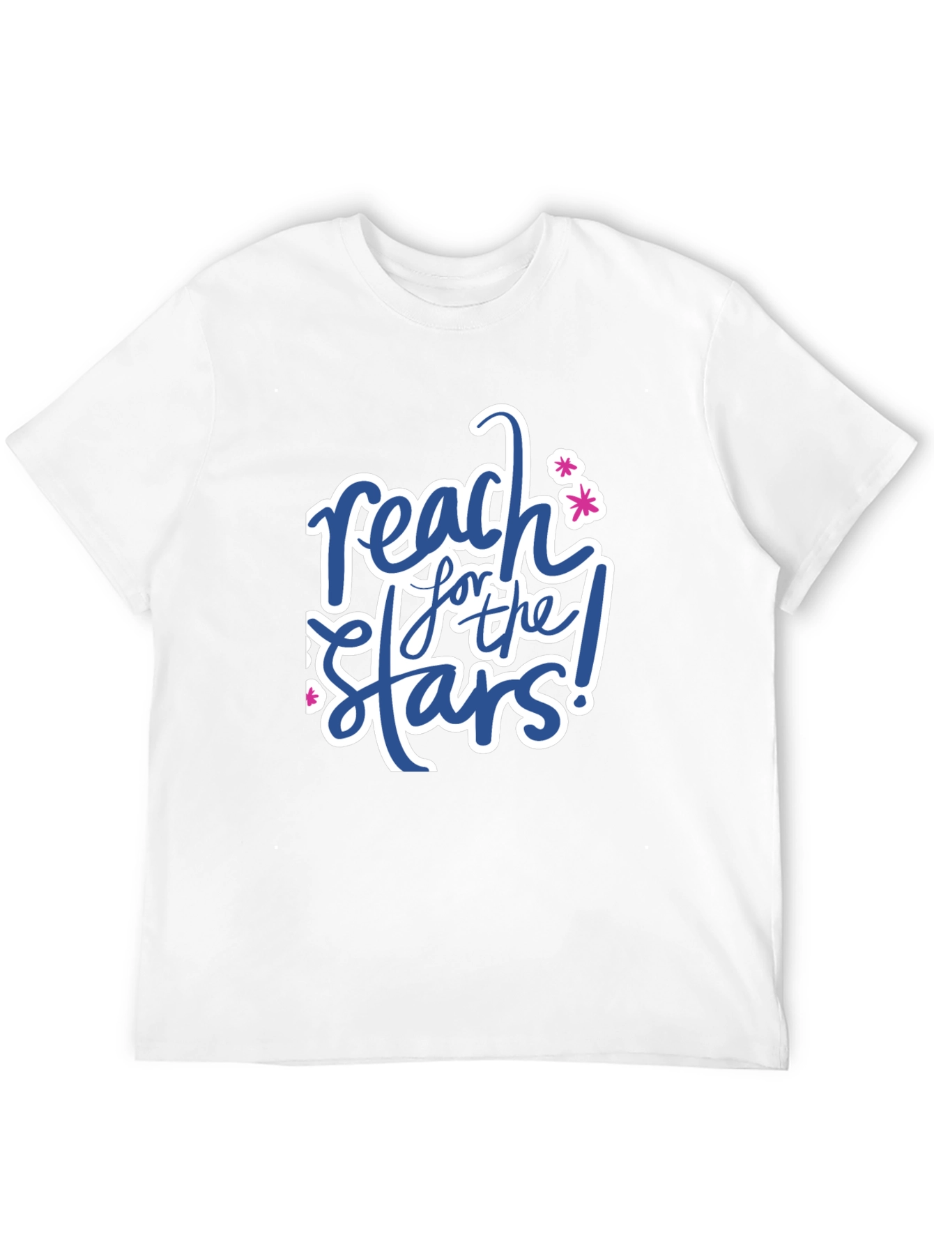 Reach for the Stars Black Graphic T-Shirt