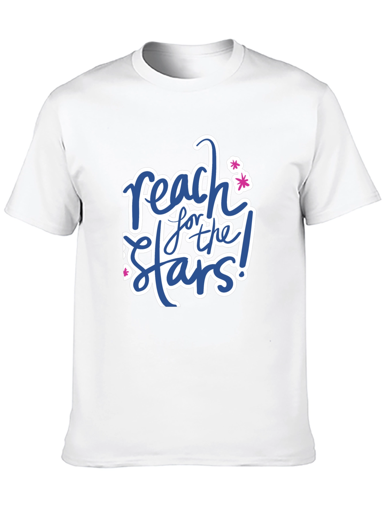 Reach for the Stars Black Graphic T-Shirt
