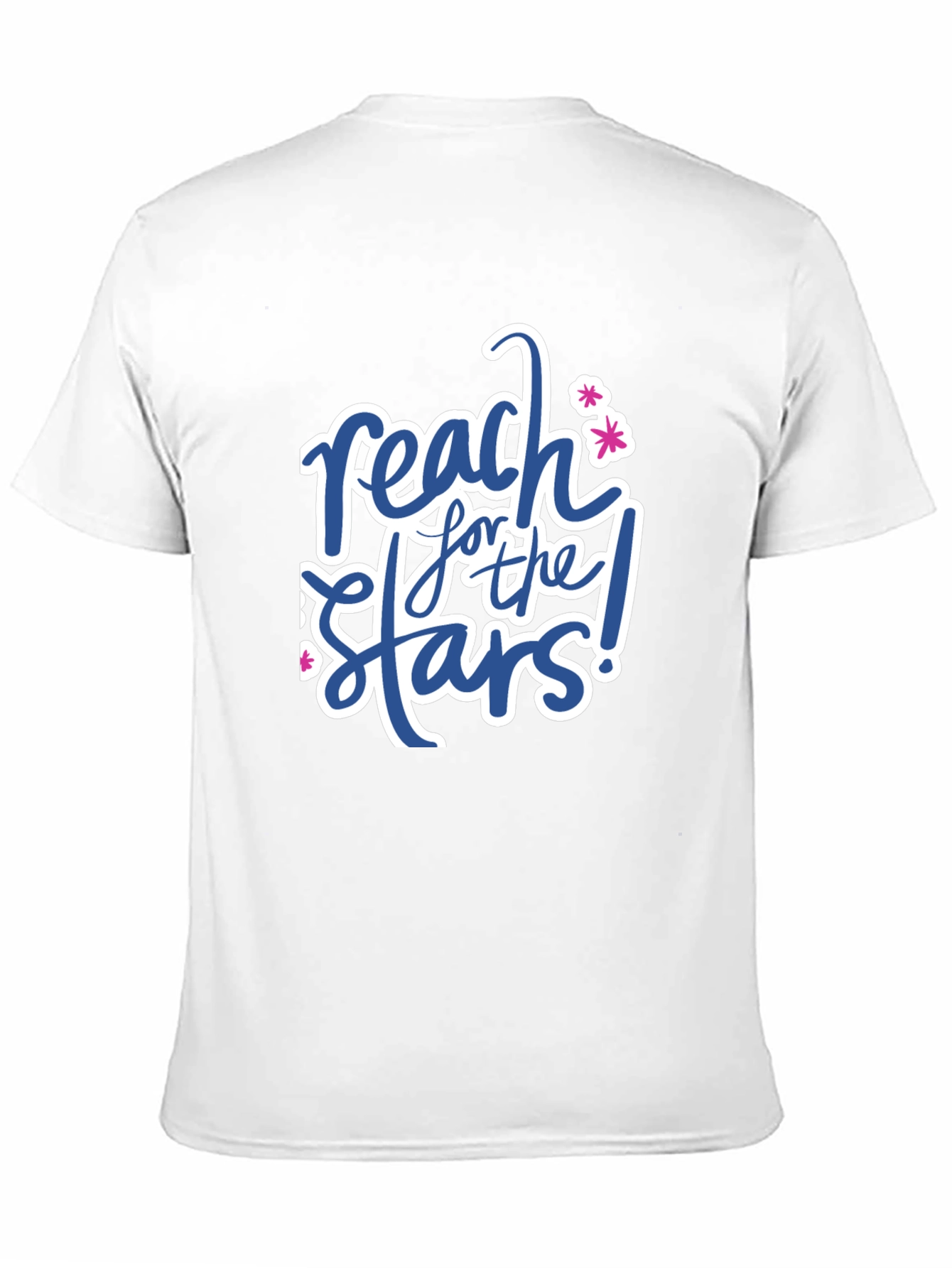 Reach for the Stars Black Graphic T-Shirt
