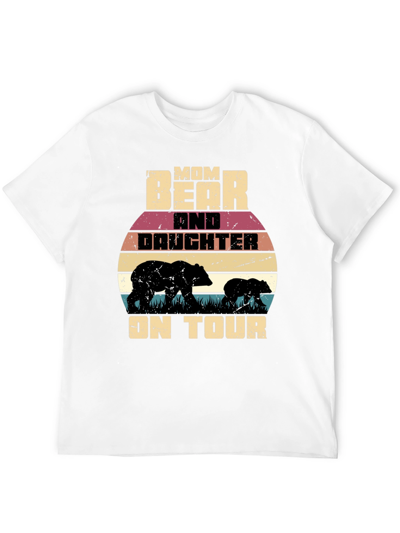 Mom Bear and Daughter on Tour Graphic T-Shirt