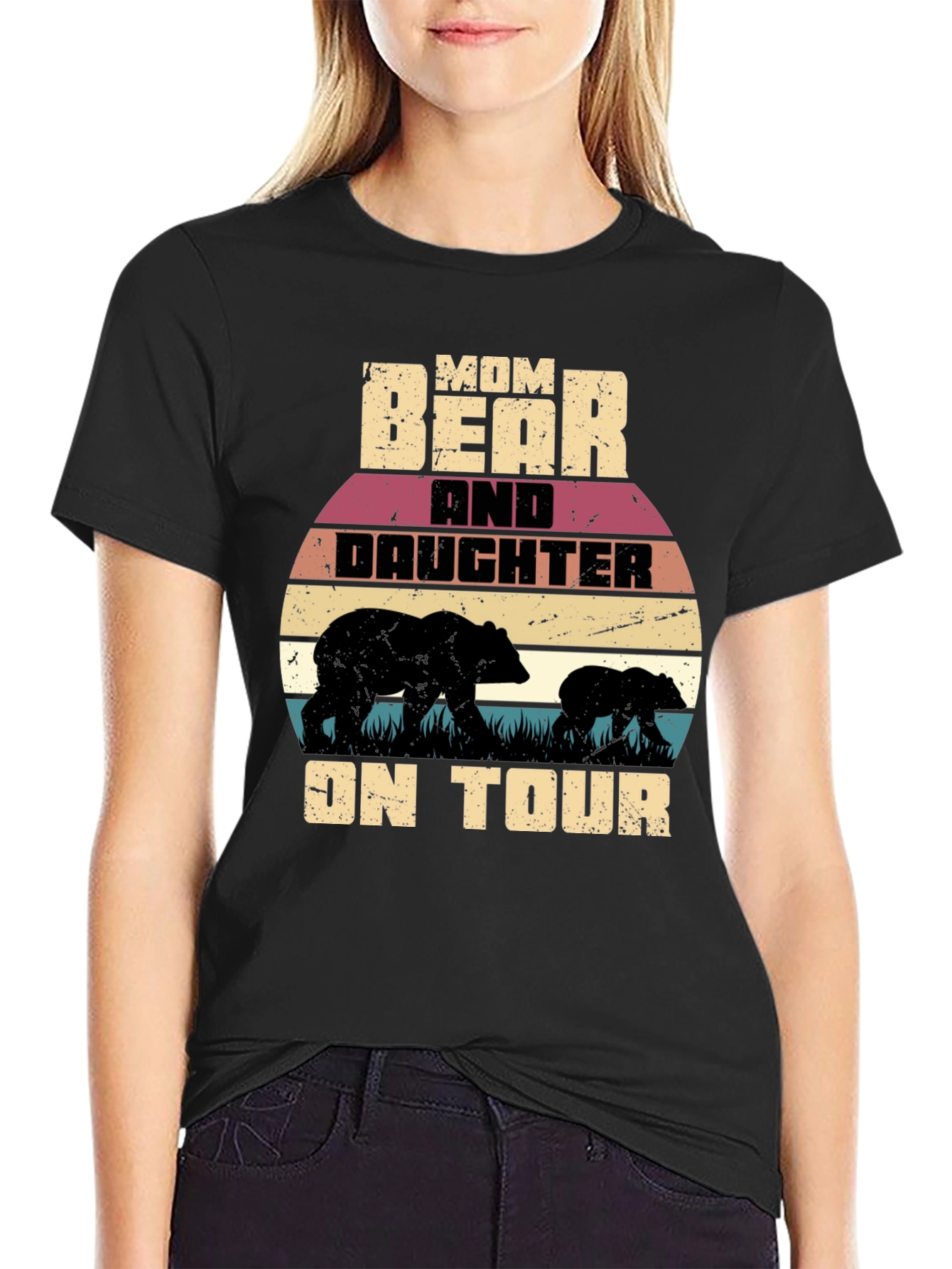 Mom Bear and Daughter on Tour Graphic T-Shirt