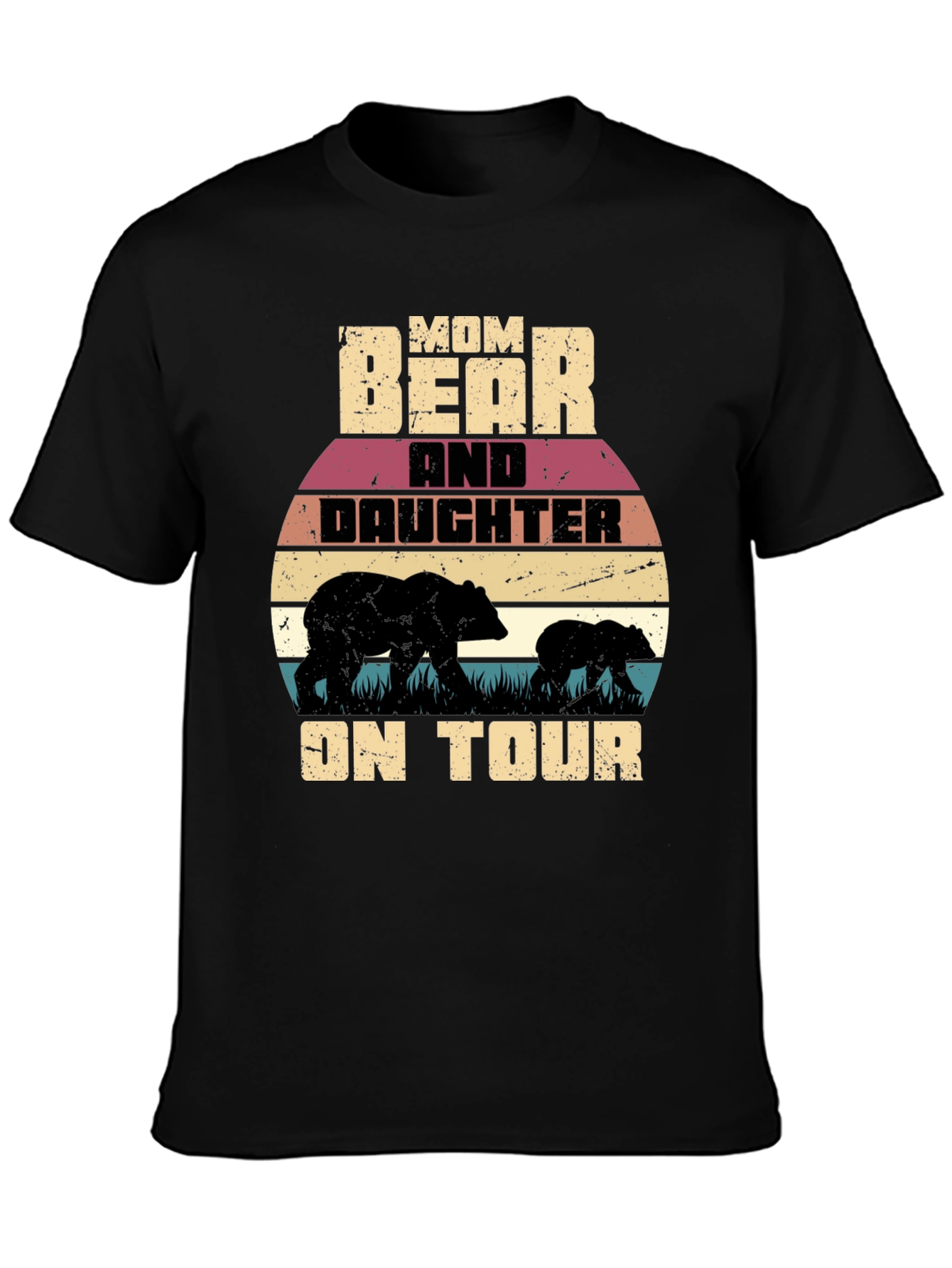 Mom Bear and Daughter on Tour Graphic T-Shirt