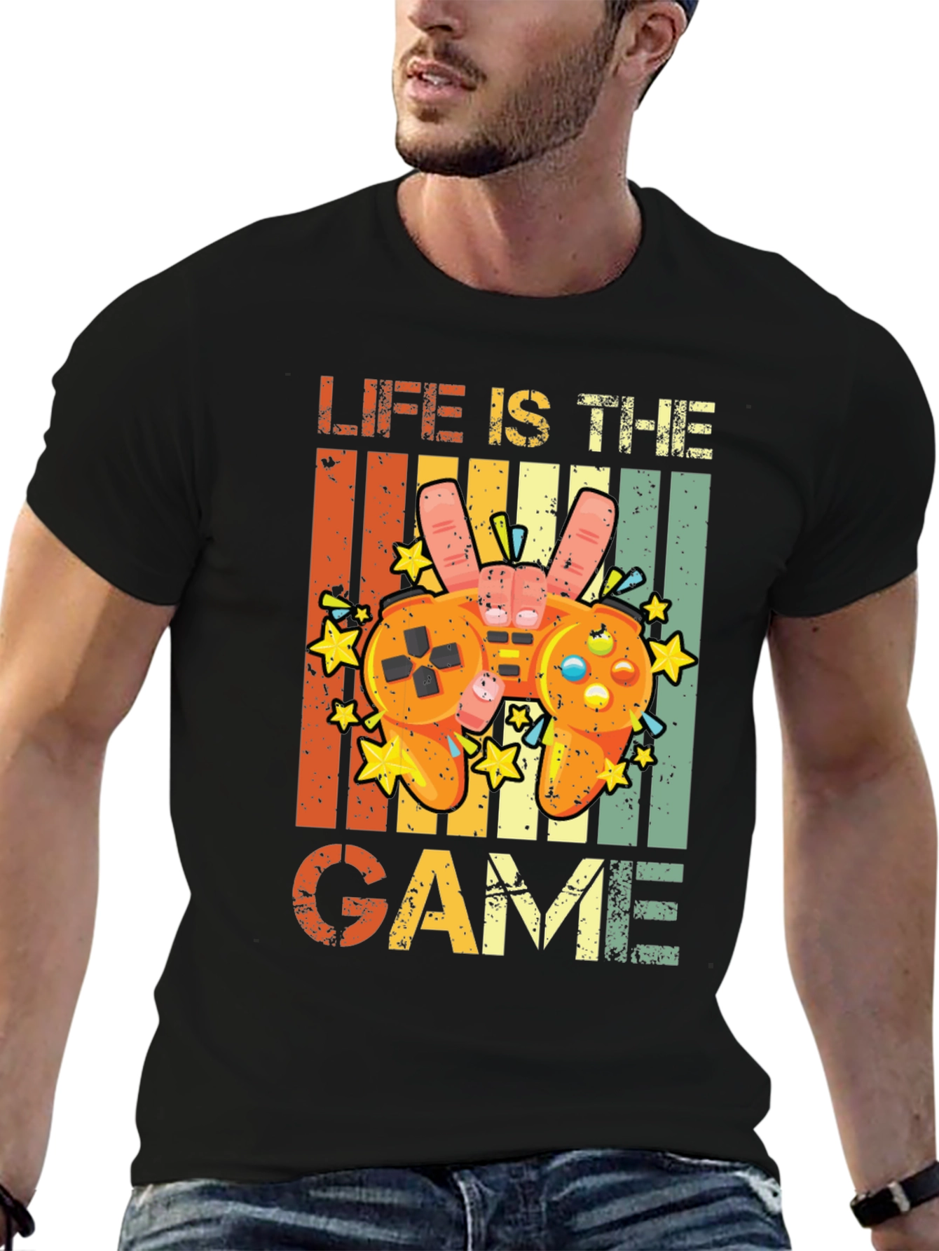 Life is the Game Retro Graphic Tee