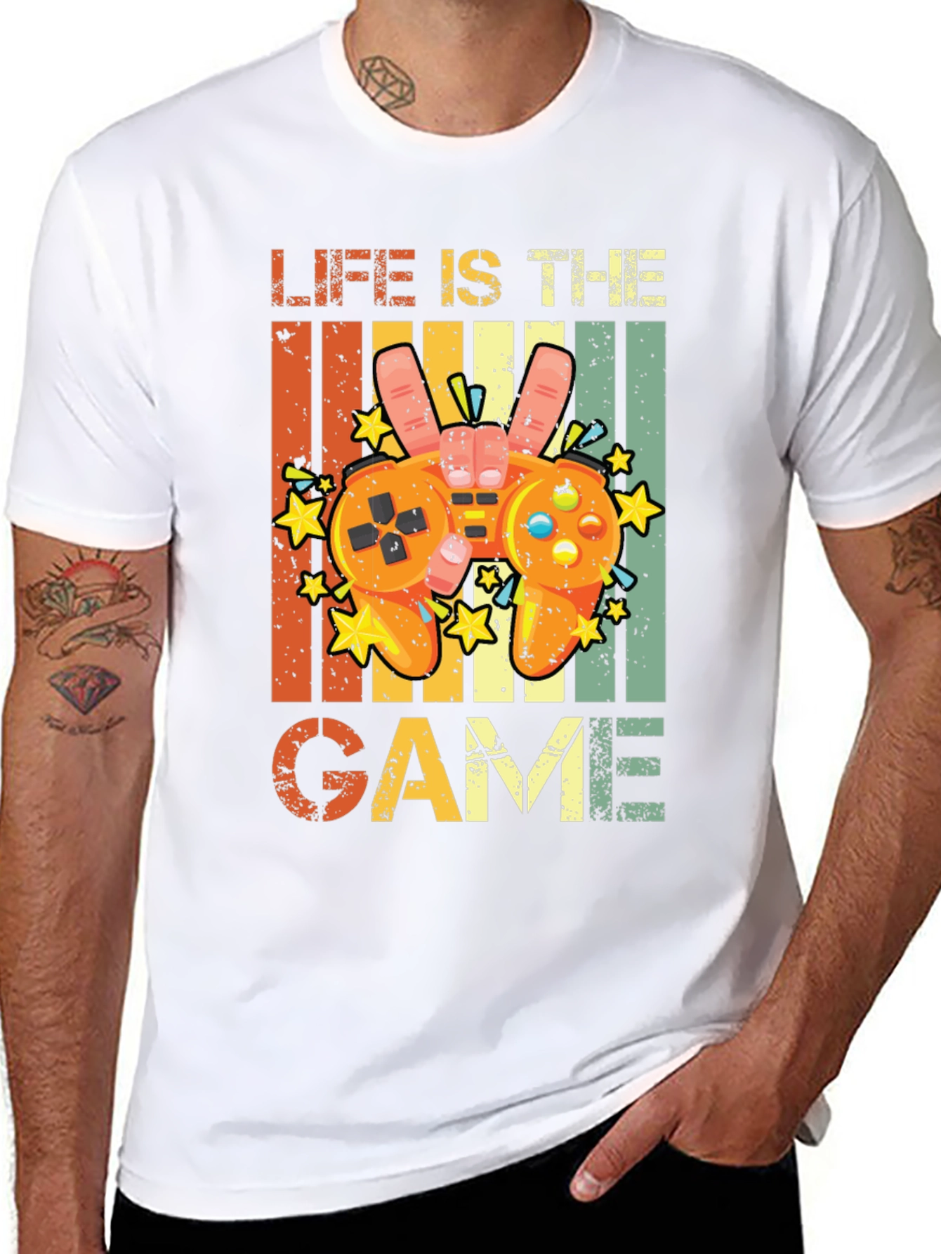 Life is the Game Retro Graphic Tee