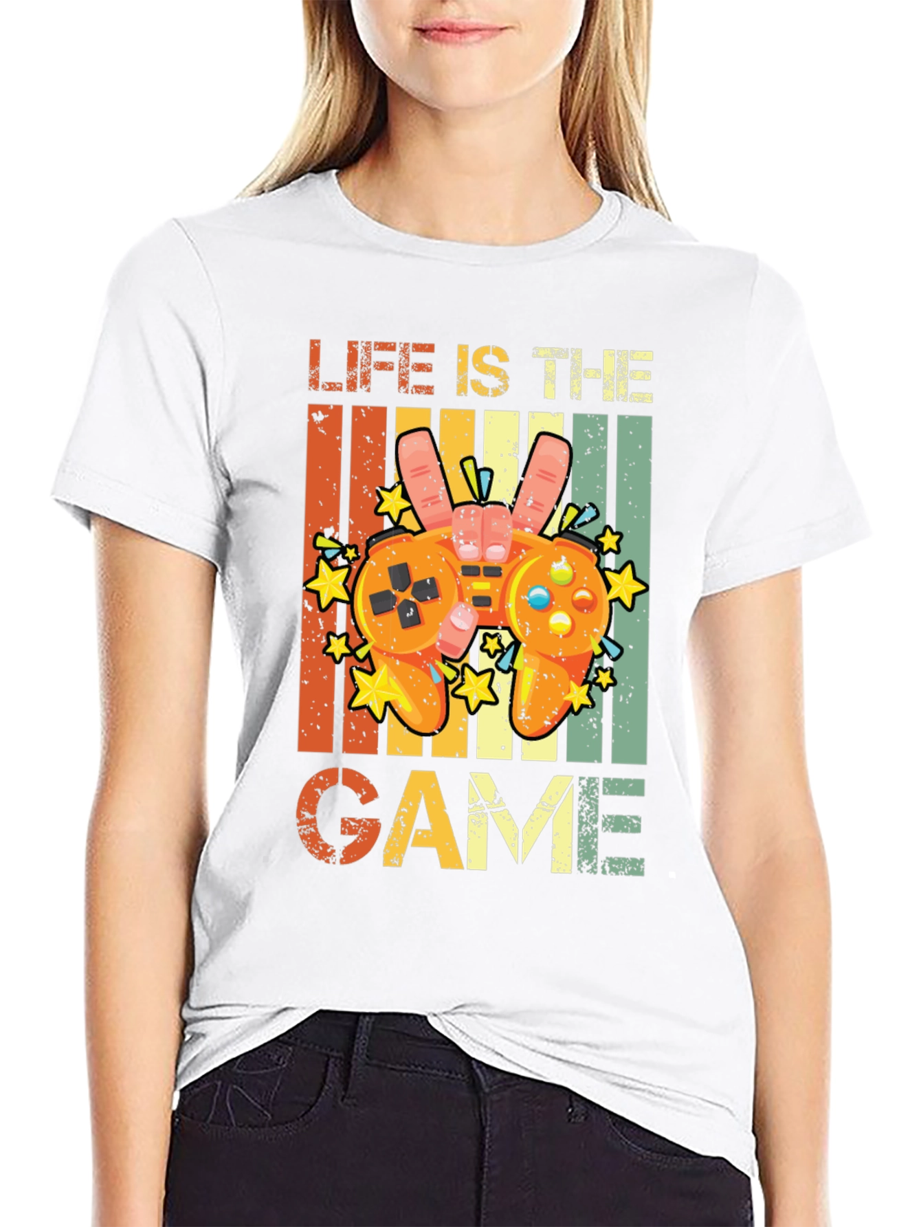 Life is the Game Retro Graphic Tee