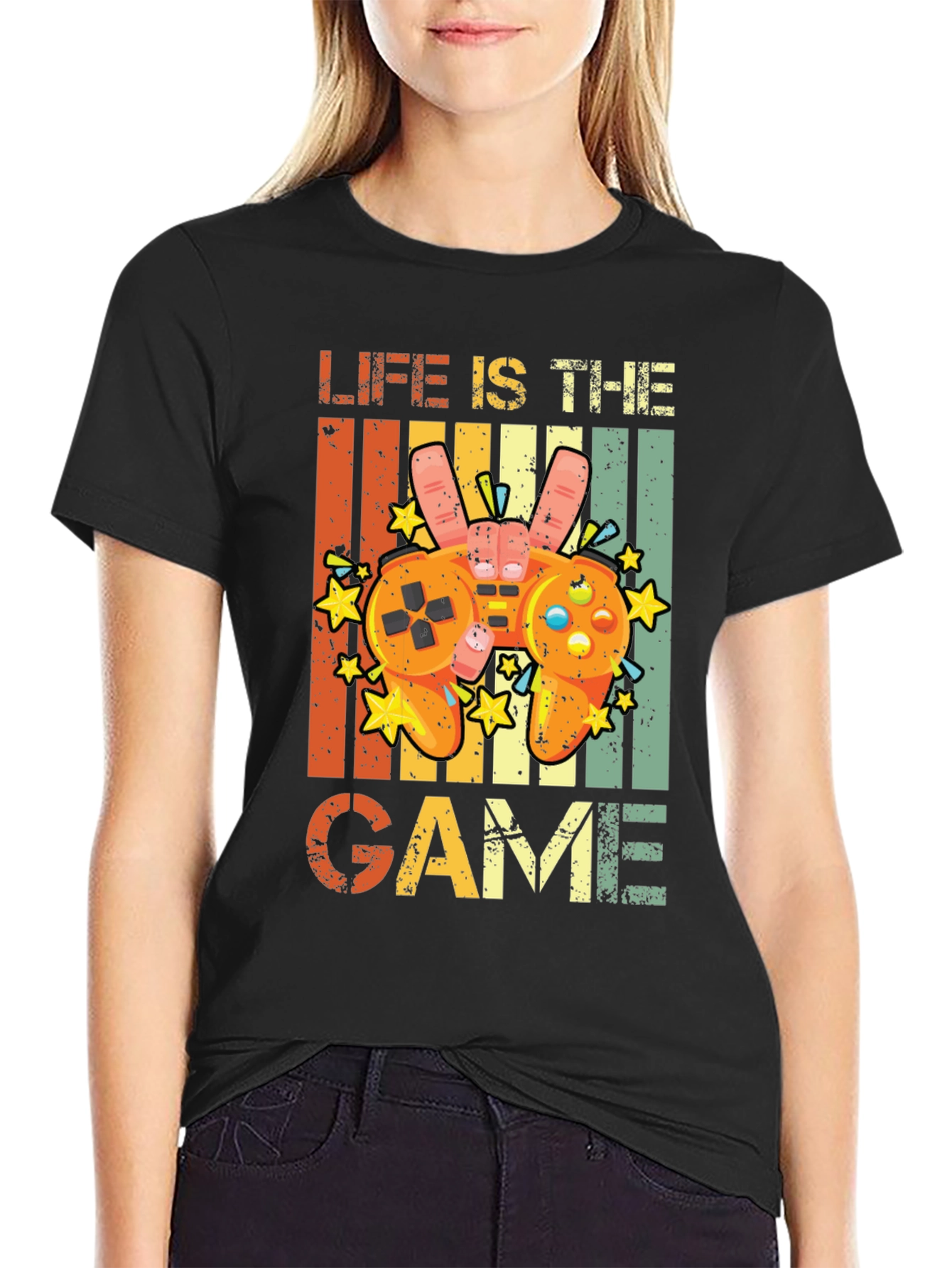 Life is the Game Retro Graphic Tee