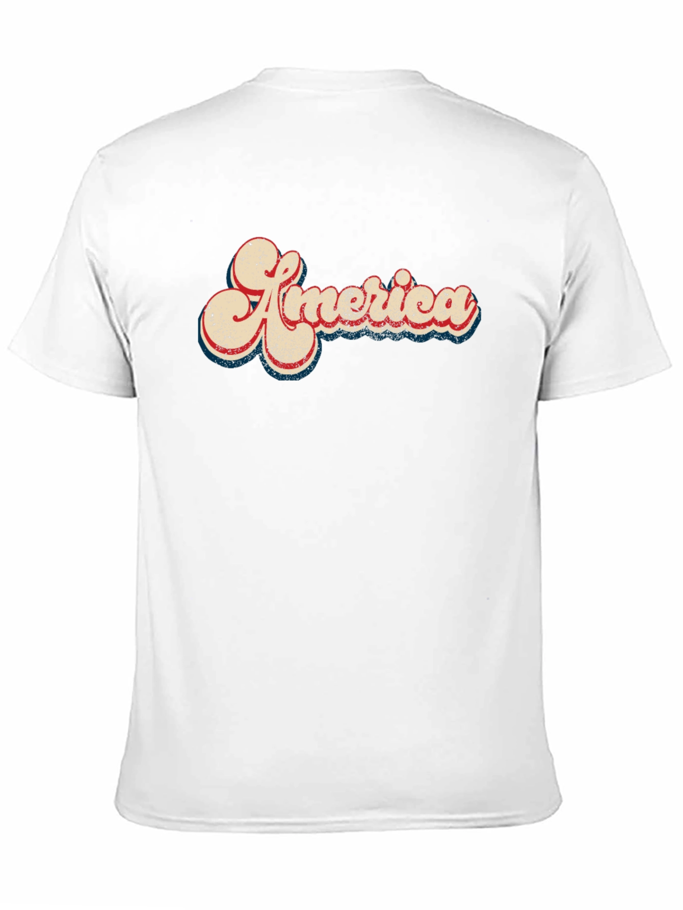 Retro America Graphic Print Black T-Shirt