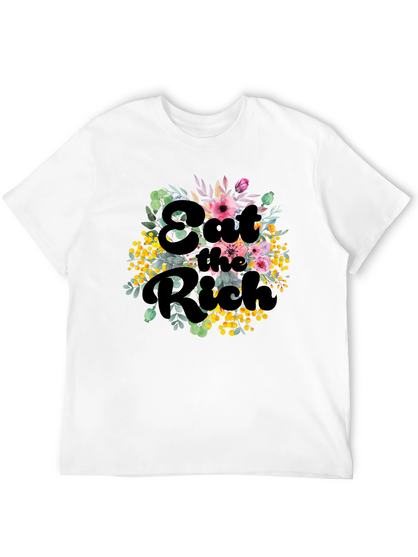 Eat the Rich Floral Tee