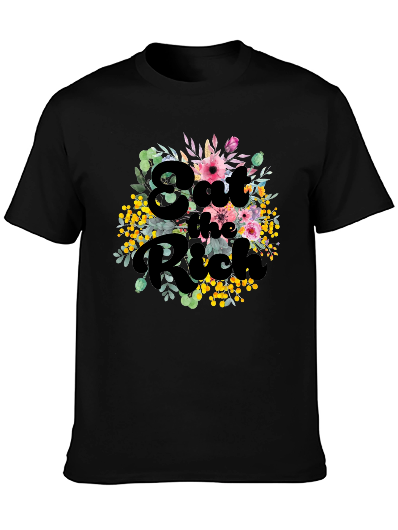 Eat the Rich Floral Tee