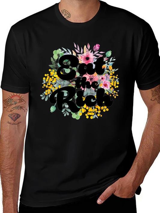 Eat the Rich Floral Tee