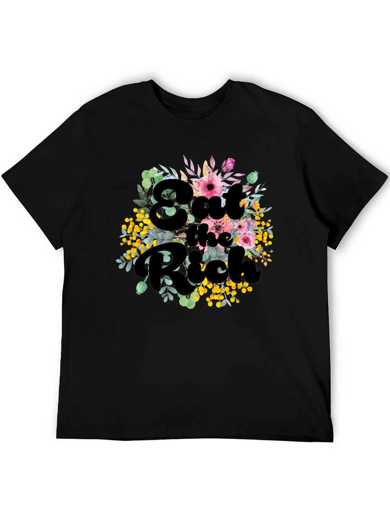 Eat the Rich Floral Tee