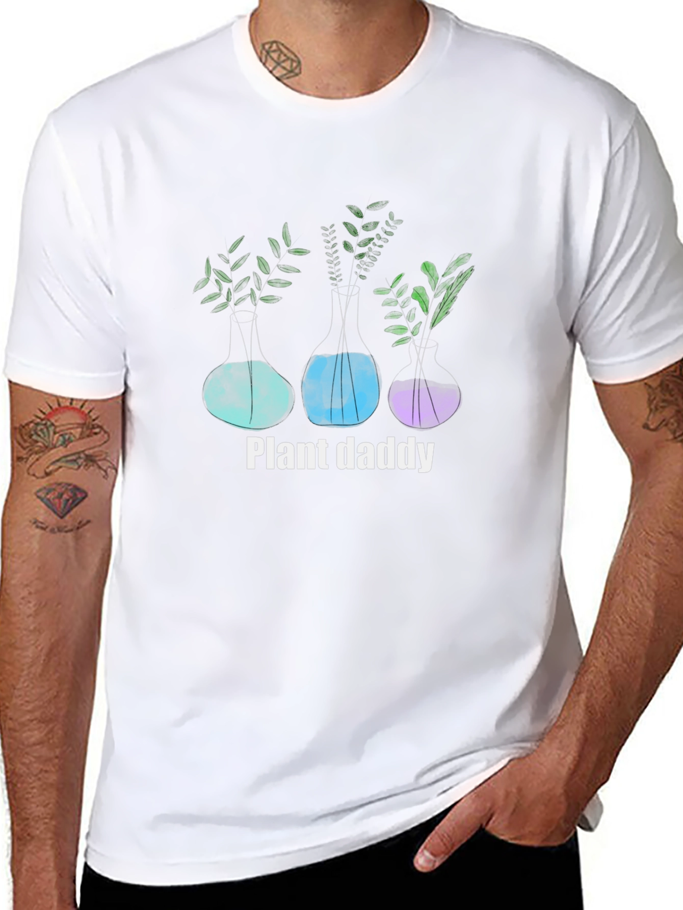 Plant Daddy T-Shirt - Unique Botanical Design