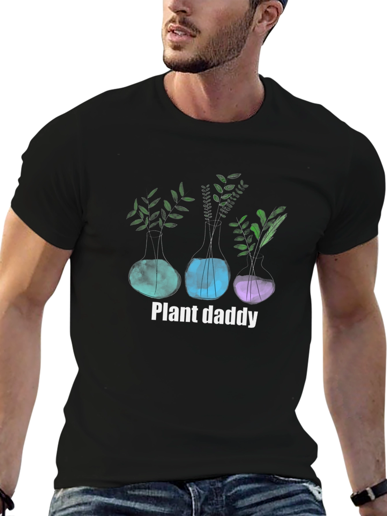 Plant Daddy T-Shirt - Unique Botanical Design