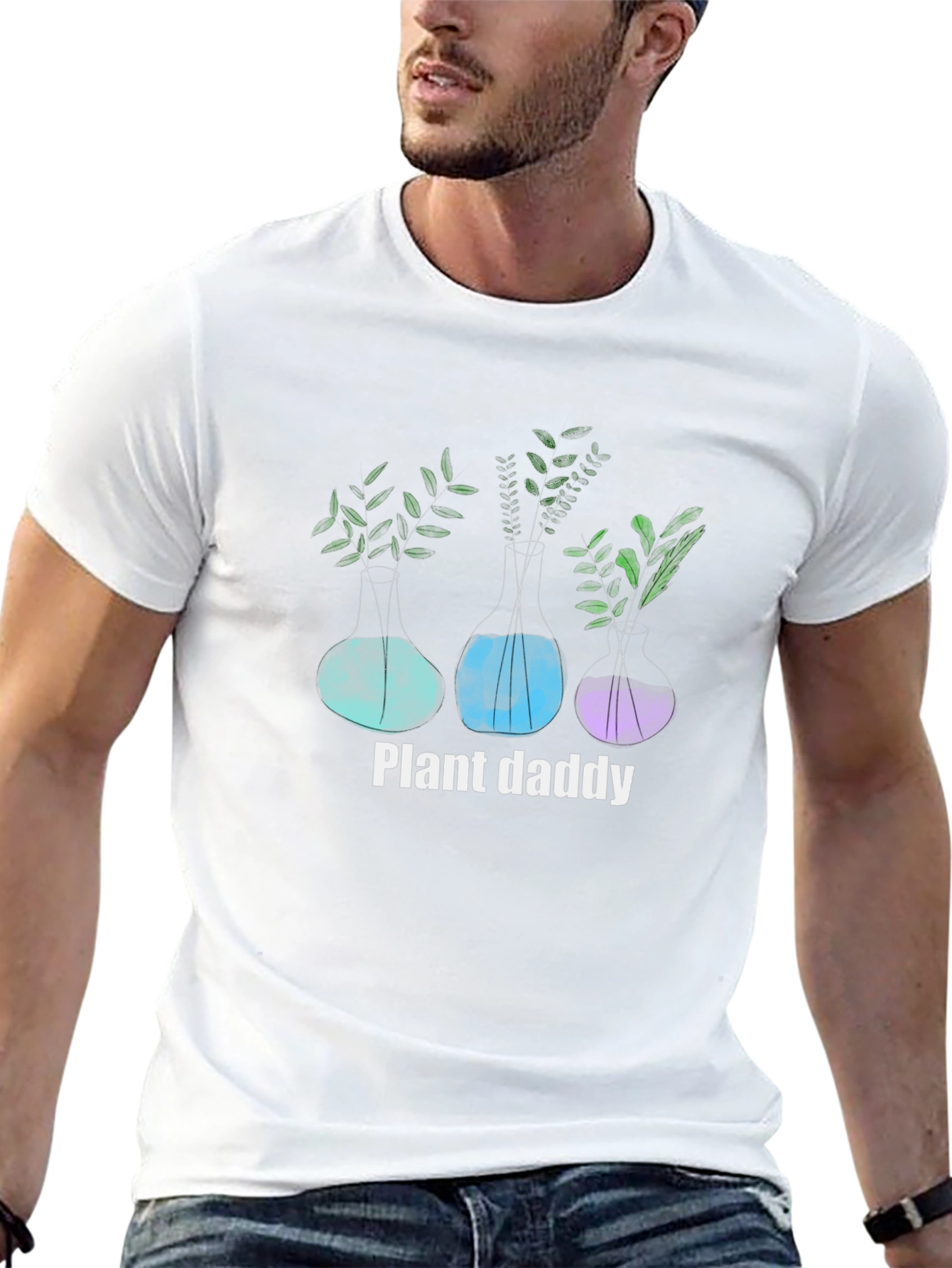 Plant Daddy T-Shirt - Unique Botanical Design