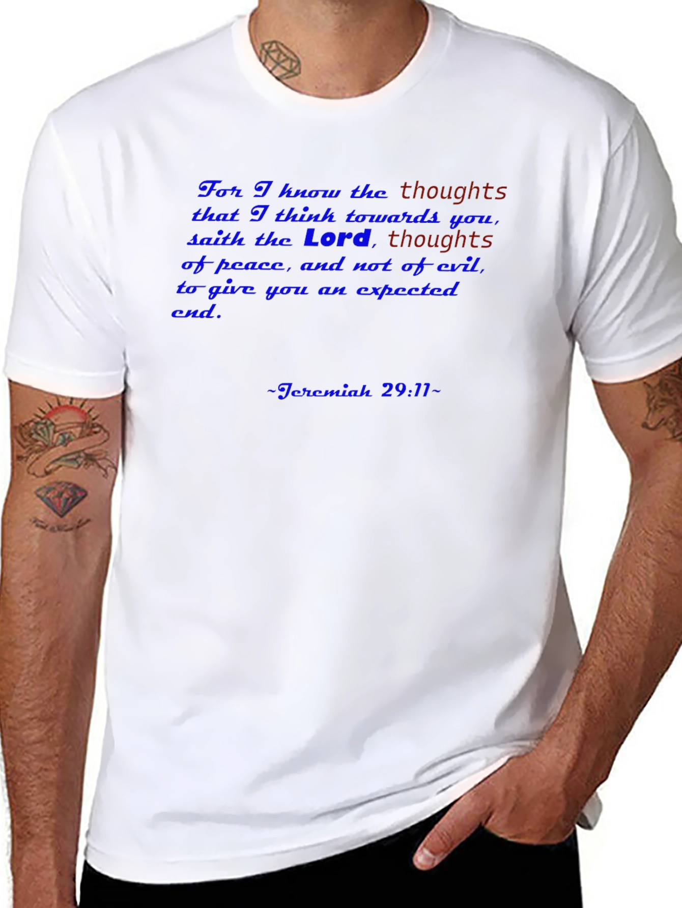 Faith-Based T-Shirt: Jeremiah 29:11 Verse