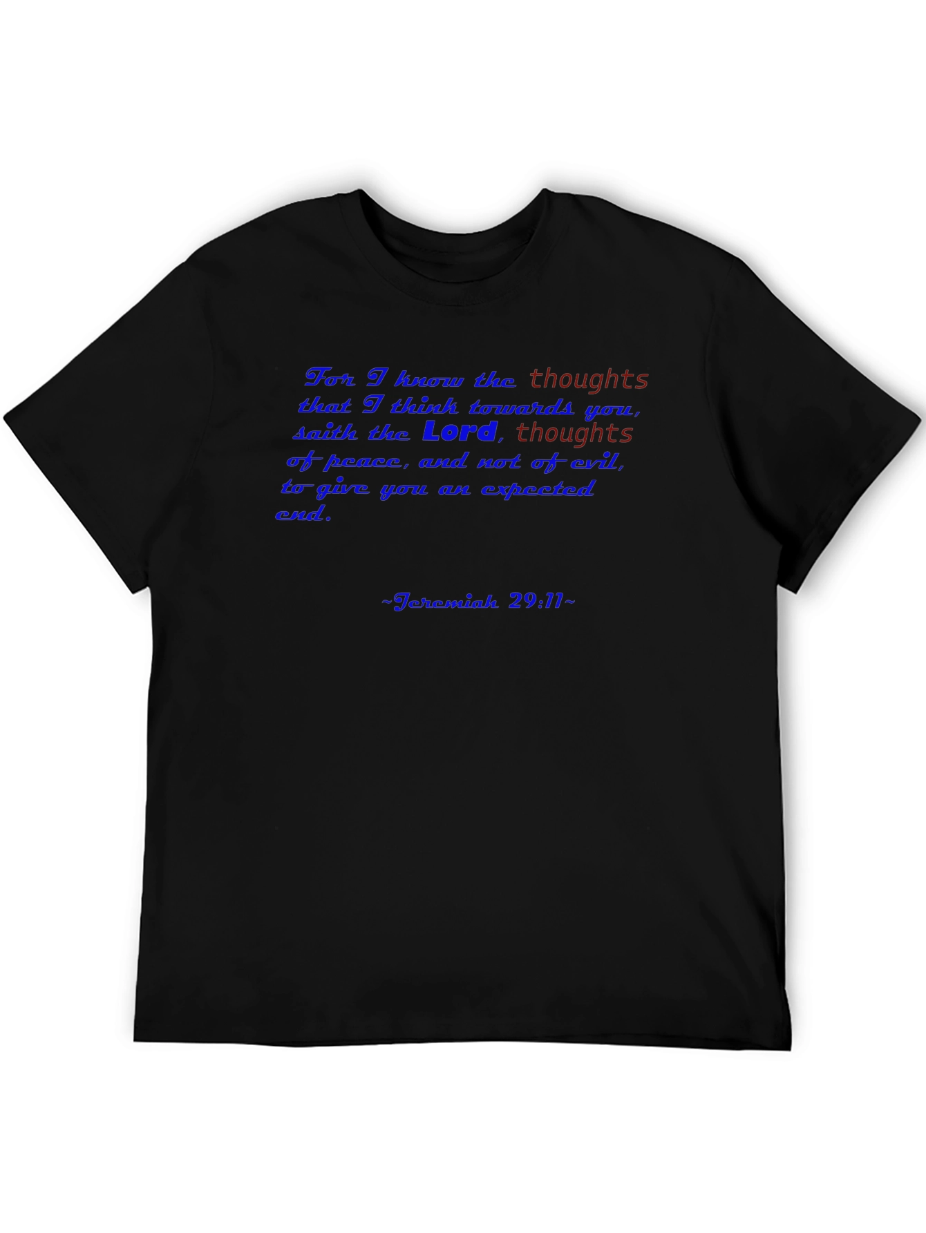 Faith-Based T-Shirt: Jeremiah 29:11 Verse