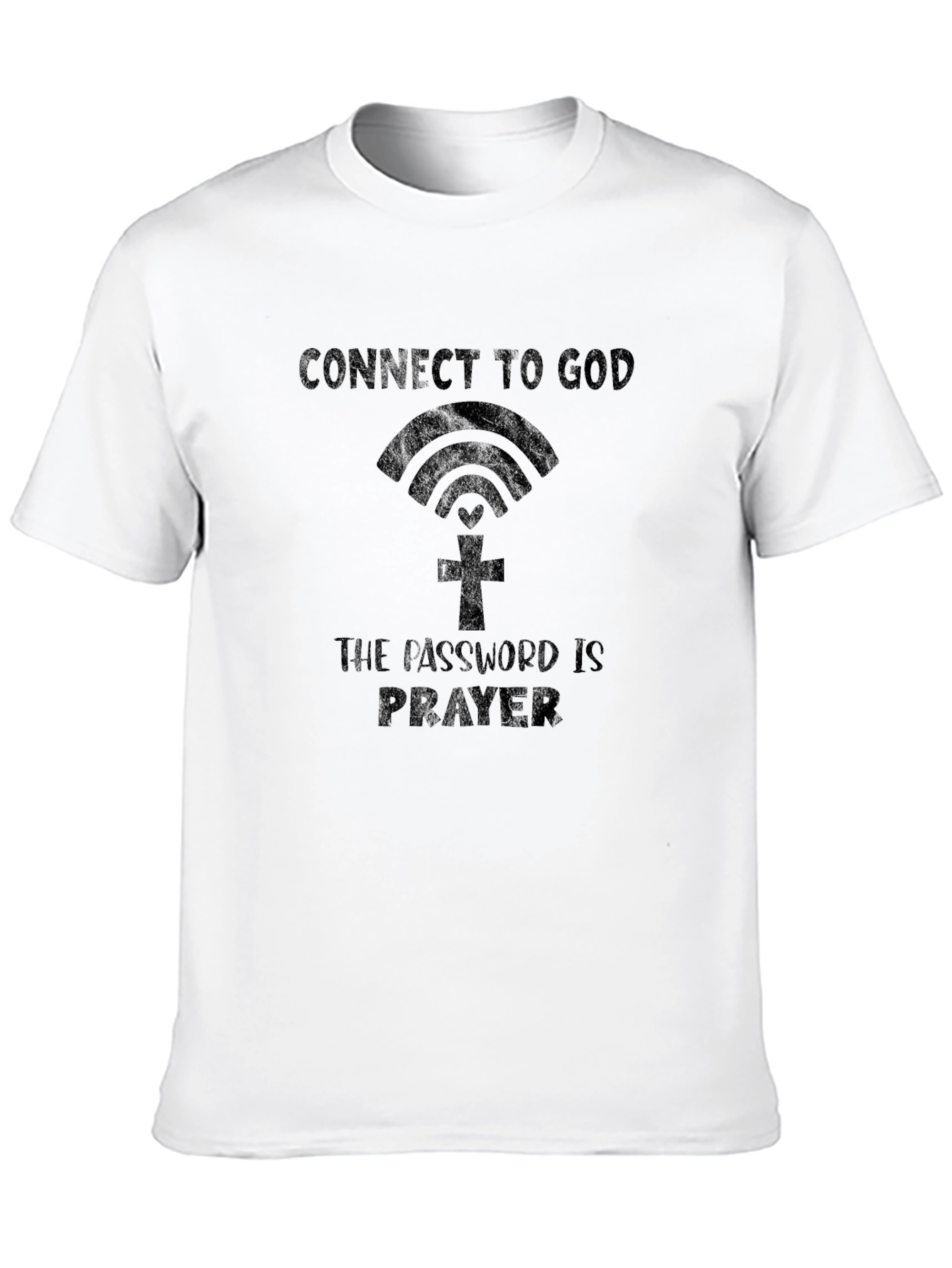 Connect to God Prayer Password T-Shirt