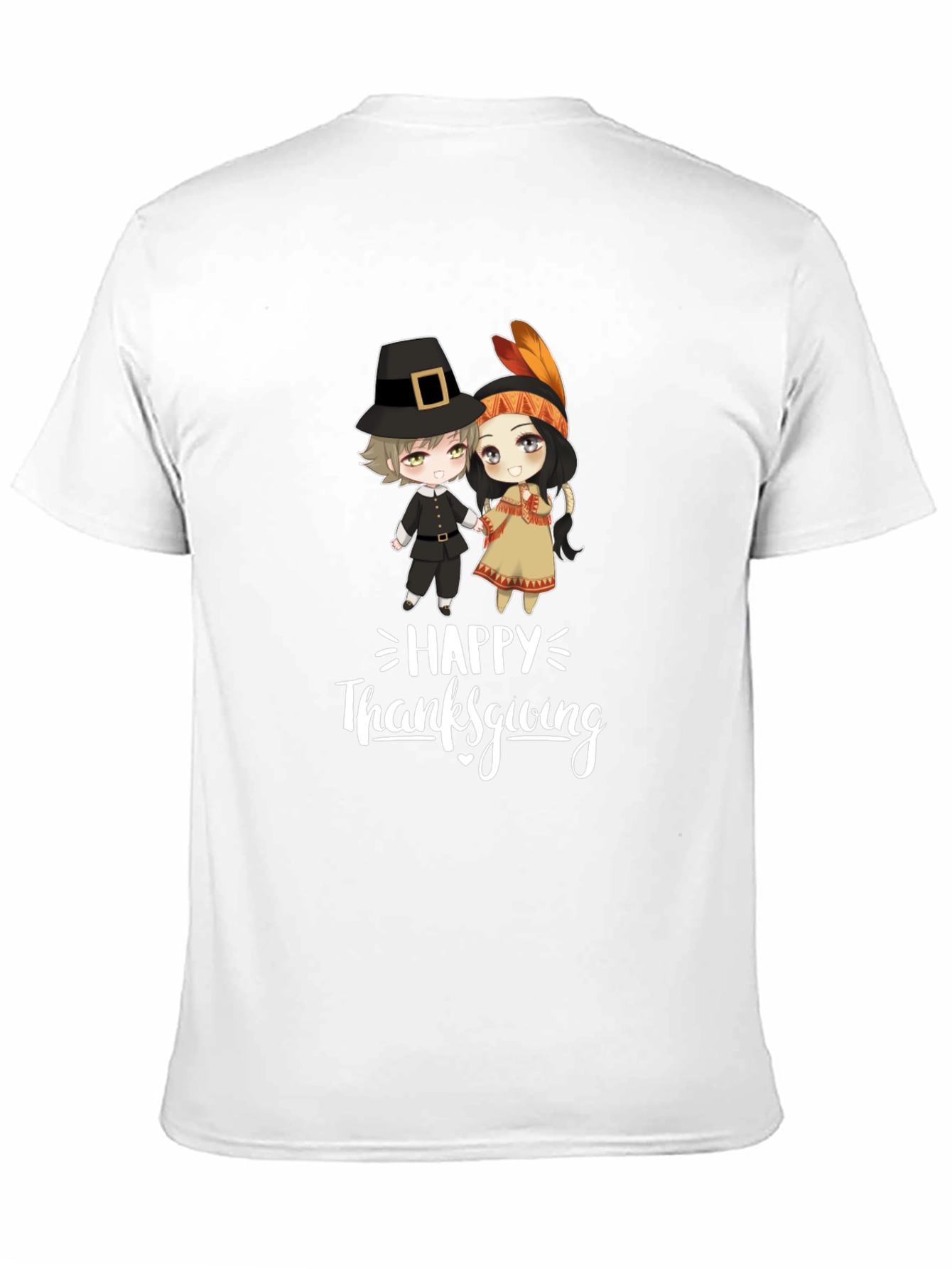 Thanksgiving Cartoon Graphic T-Shirt