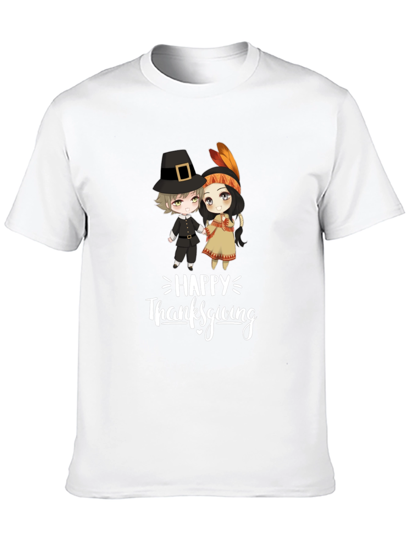 Thanksgiving Cartoon Graphic T-Shirt