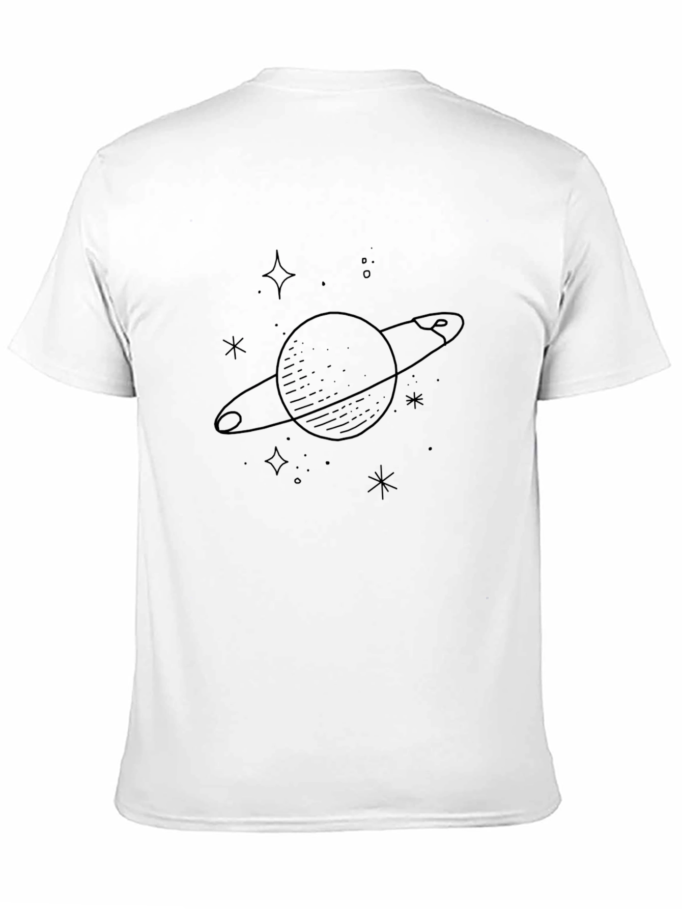 Black Saturn Graphic Tee