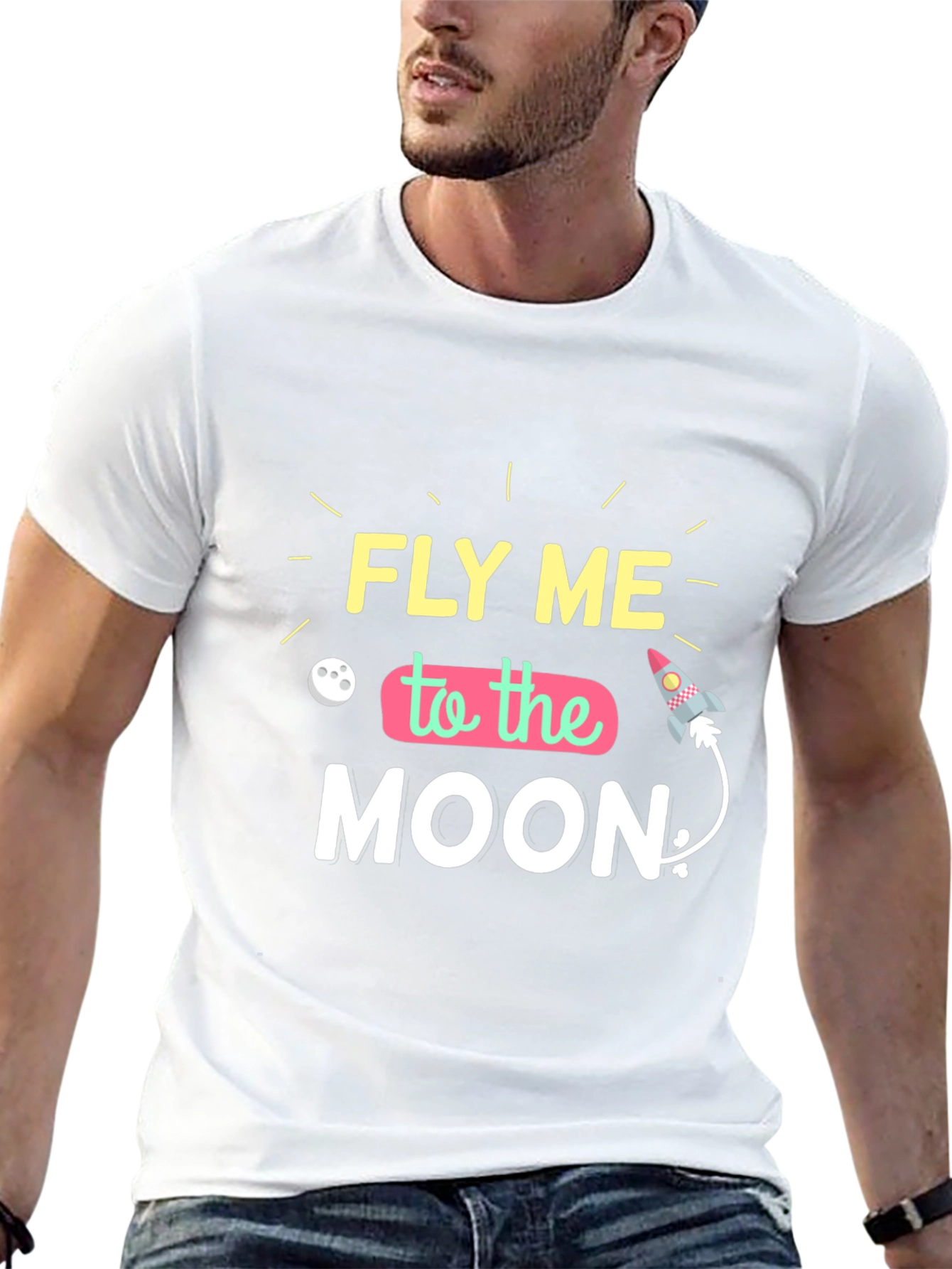 Fly Me To The Moon Graphic T-Shirt