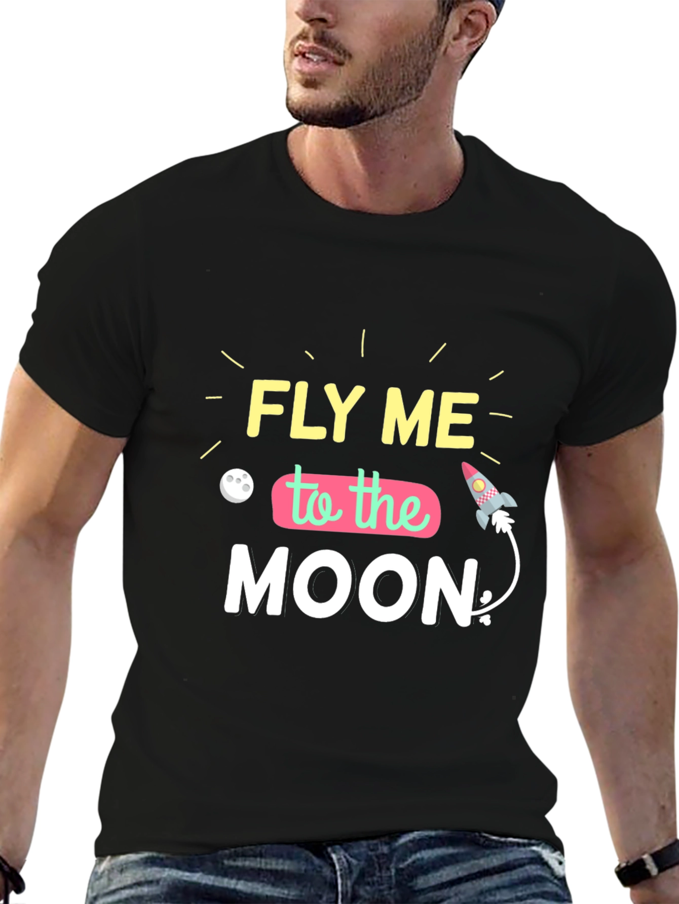 Fly Me To The Moon Graphic T-Shirt