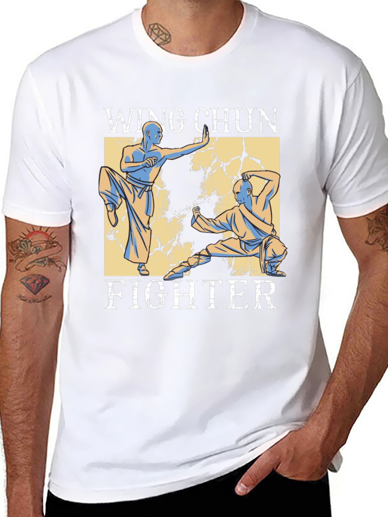 Wing Chun Fighter Graphic Tee - Martial Arts T-Shirt