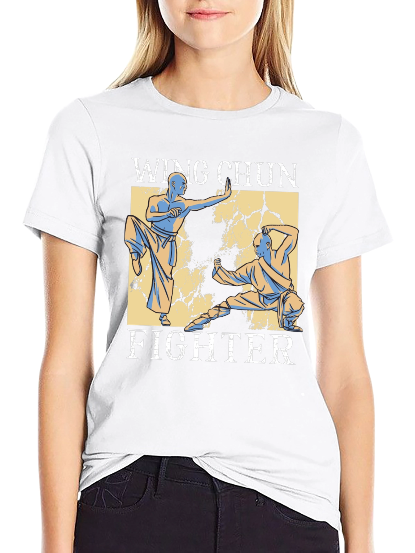 Wing Chun Fighter Graphic Tee - Martial Arts T-Shirt