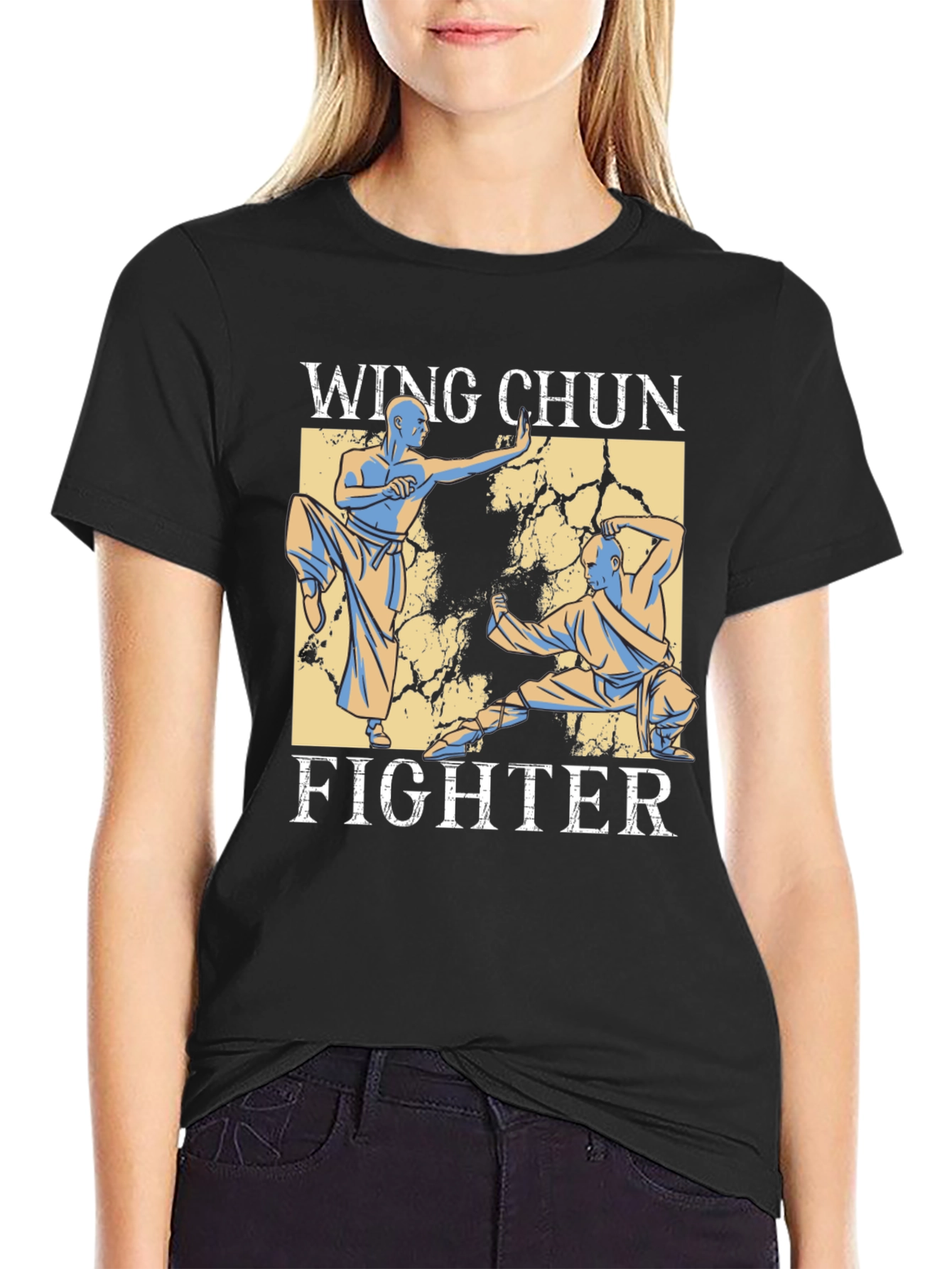 Wing Chun Fighter Graphic Tee - Martial Arts T-Shirt