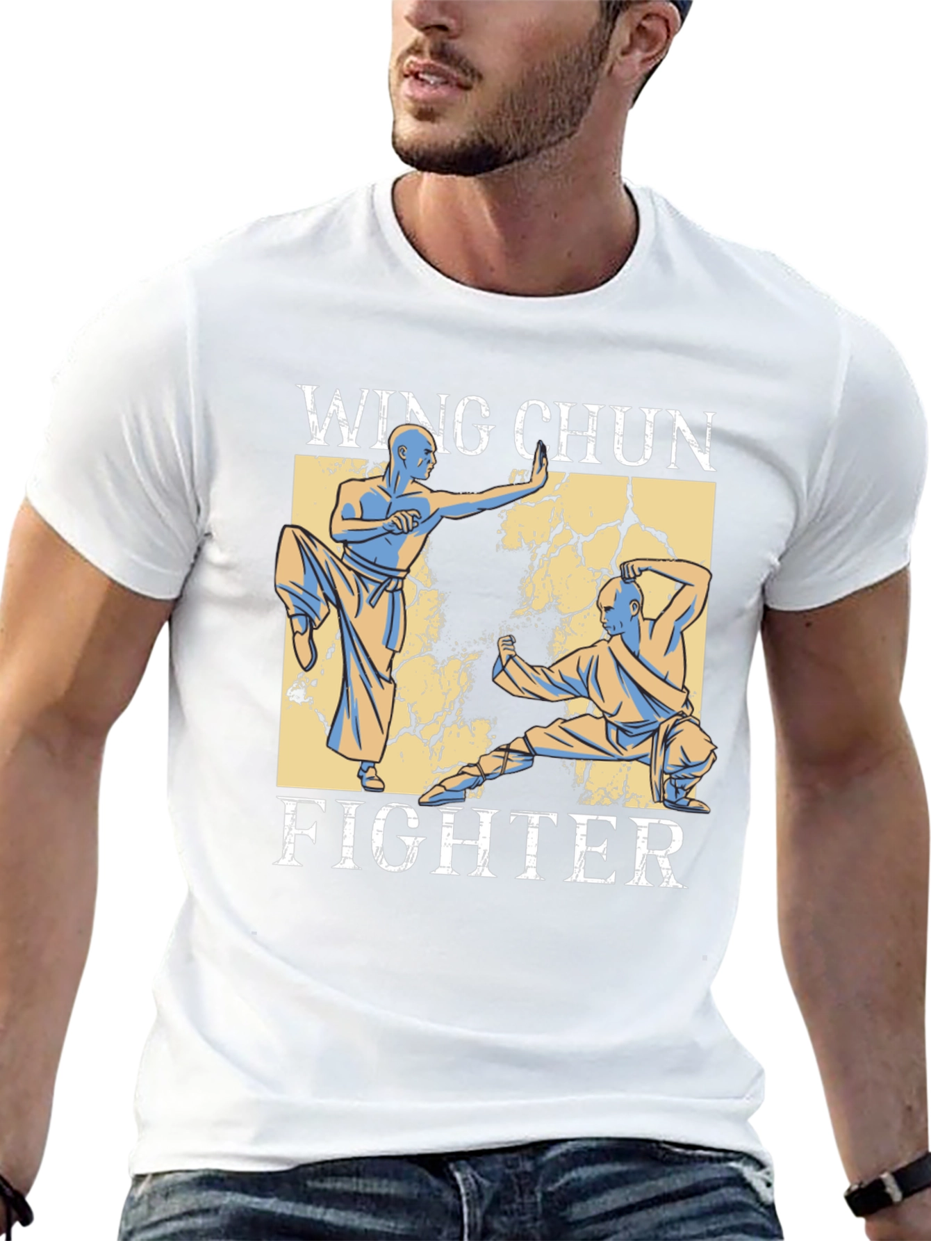 Wing Chun Fighter Graphic Tee - Martial Arts T-Shirt