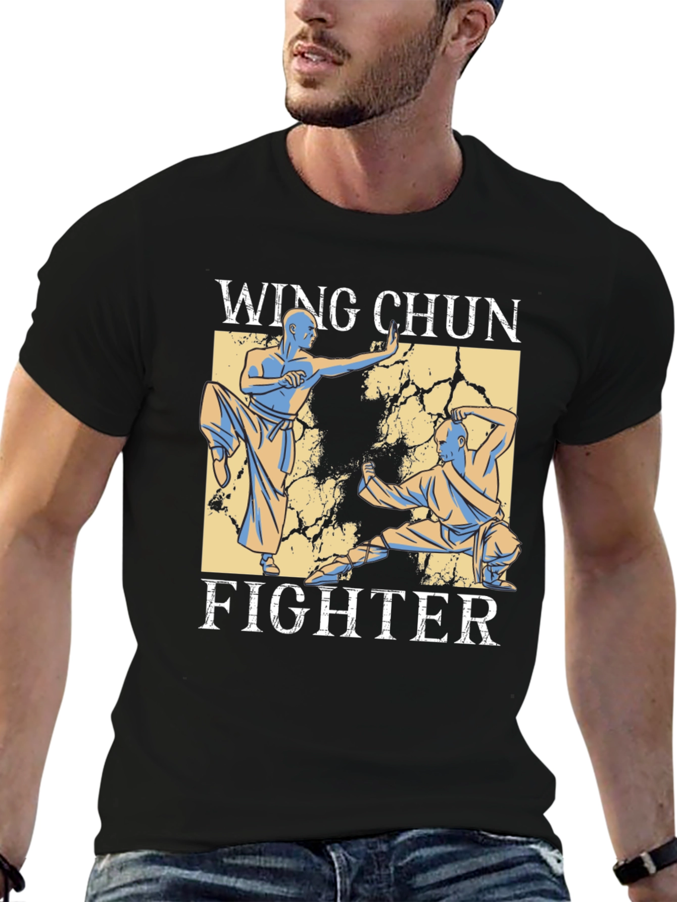 Wing Chun Fighter Graphic Tee - Martial Arts T-Shirt