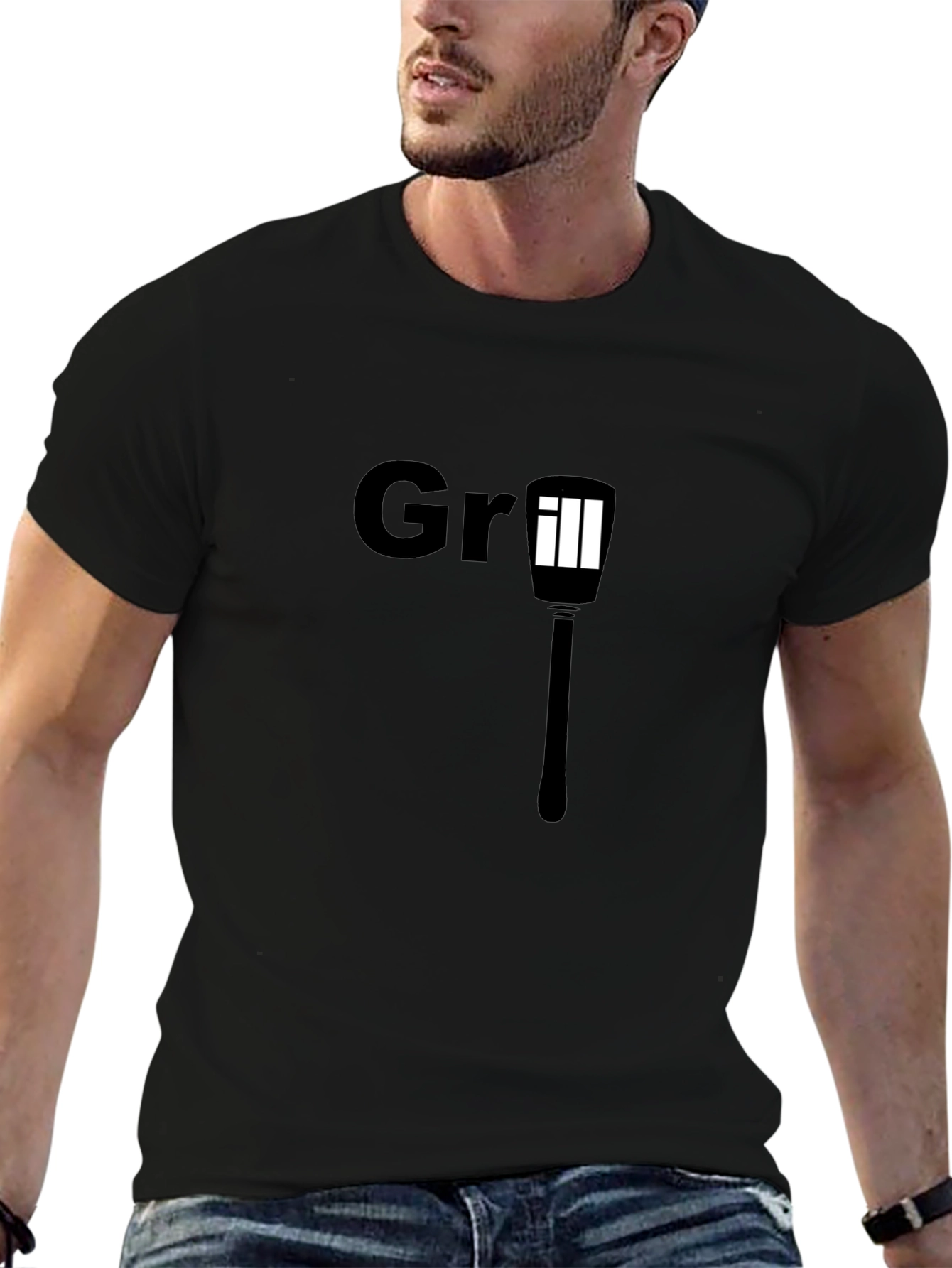 Grill T-Shirt - Mens Black BBQ Tee