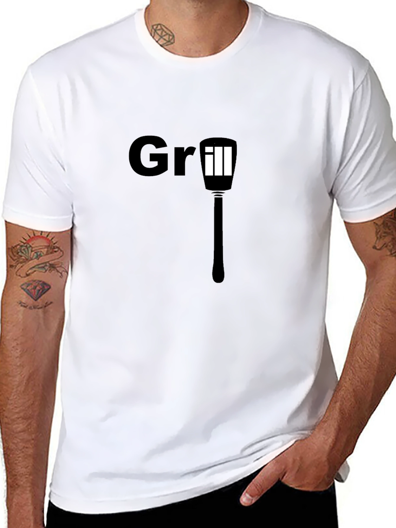 Grill T-Shirt - Mens Black BBQ Tee