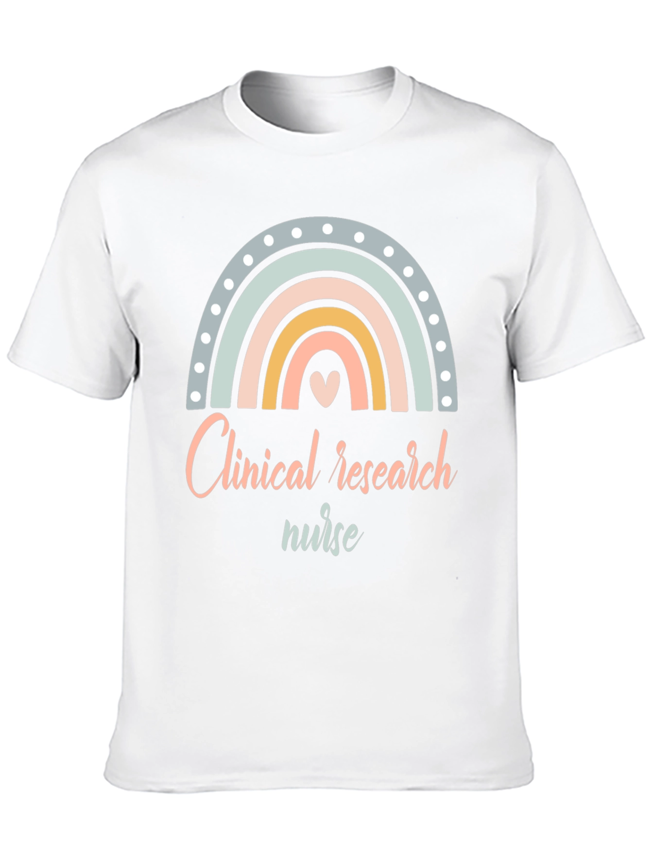 Clinical Research Nurse Rainbow Graphic Tee