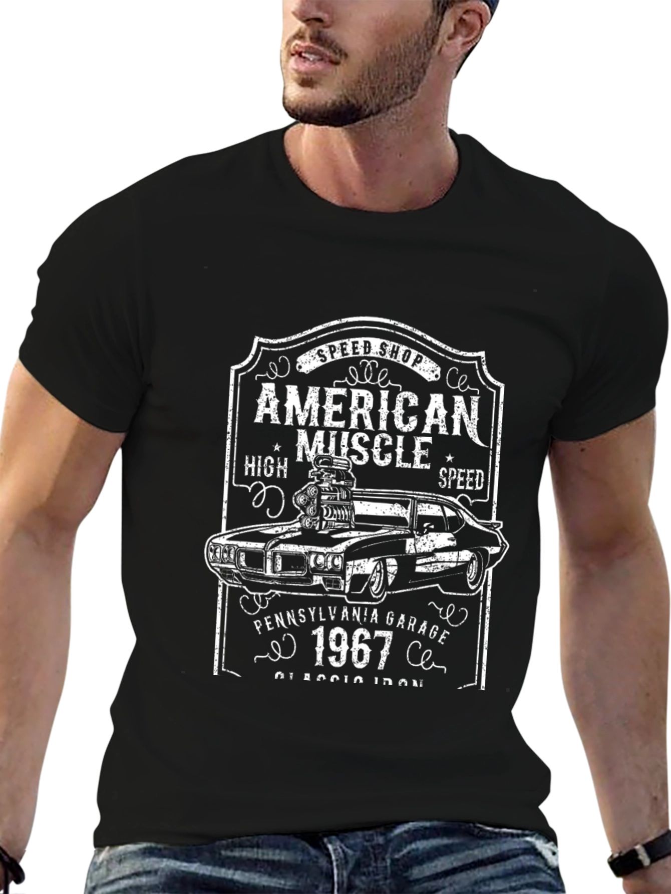 American Muscle Car 1967 Graphic Tee