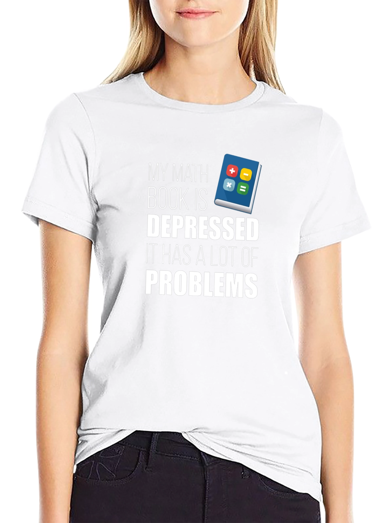 Math Book Depressed Problems T-Shirt