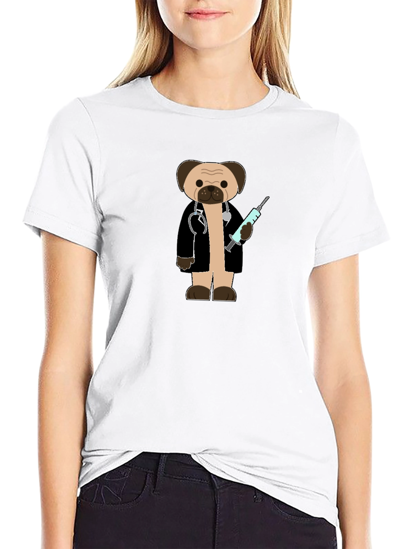 Pug Doctor T-Shirt - Black