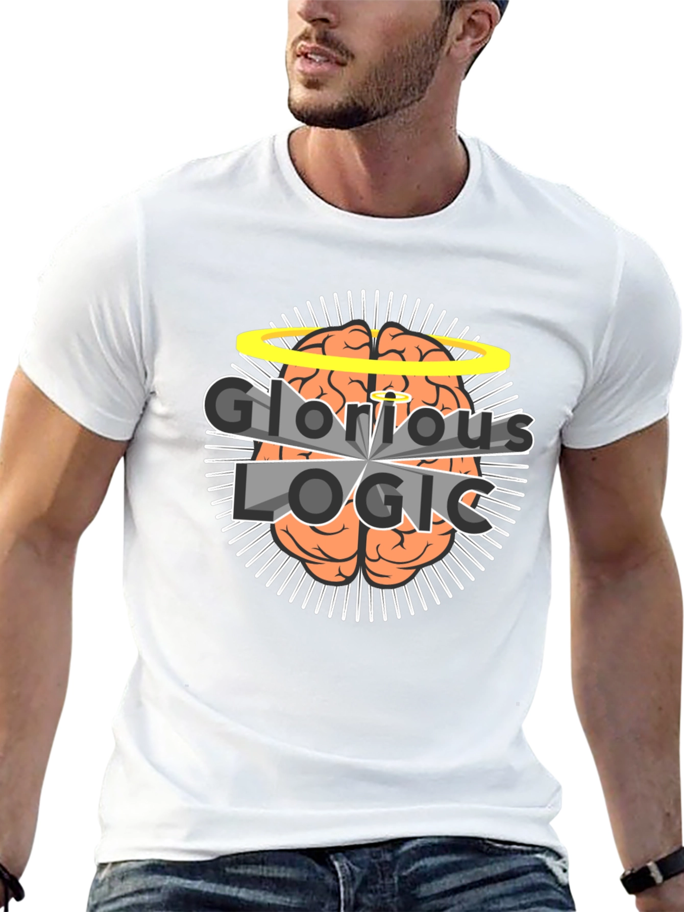 Glorious Logic Brain Graphic T-Shirt
