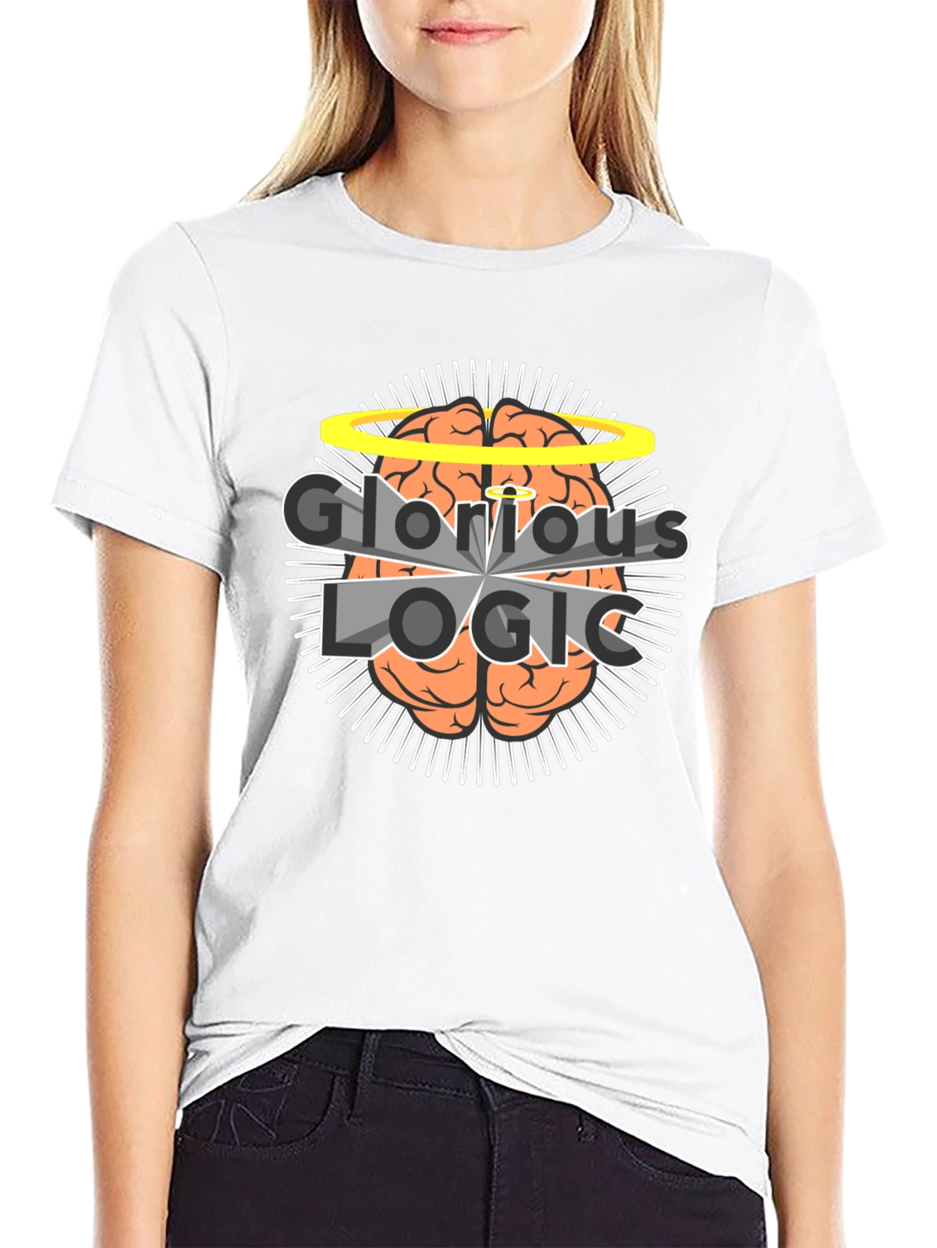 Glorious Logic Brain Graphic T-Shirt